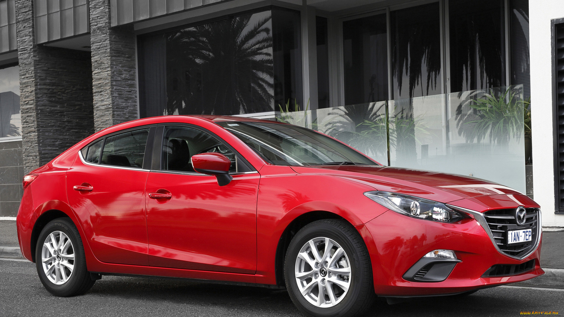 автомобили, mazda, mazda3, 2014г, bm, au-spec, sedan, красный