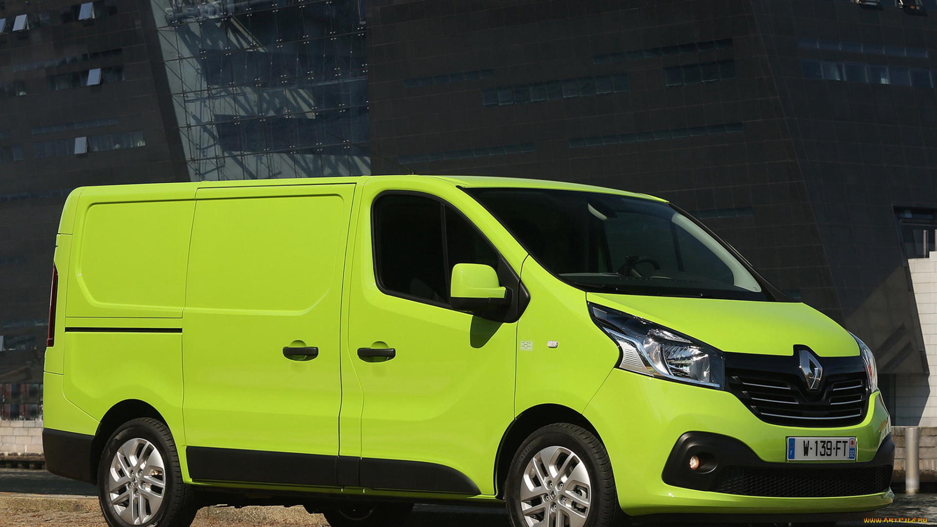 автомобили, renault, trucks, renault, зеленый, 2014, г, van, trafic