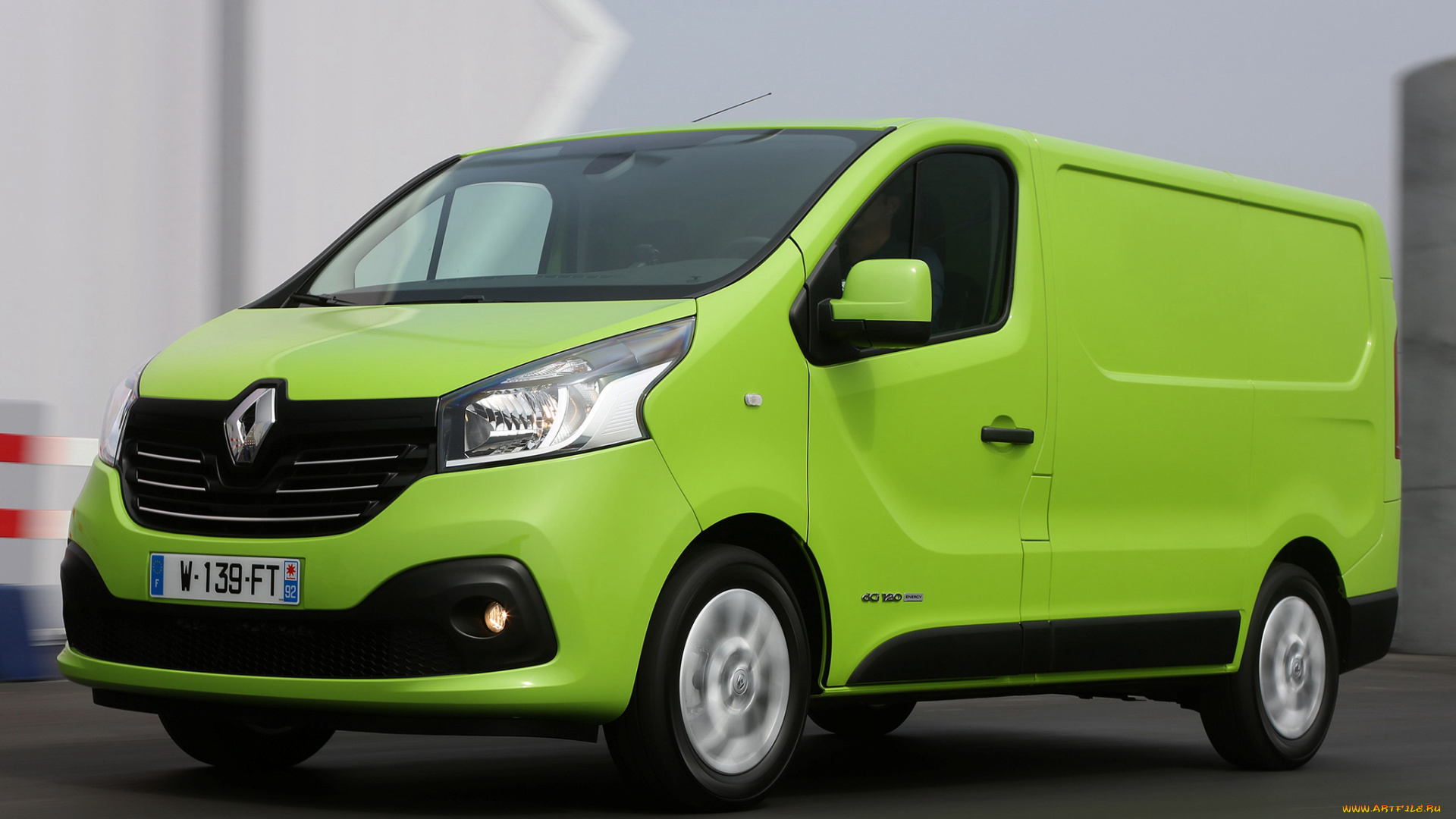 автомобили, renault, trucks, зеленый, 2014, г, van, trafic, renault