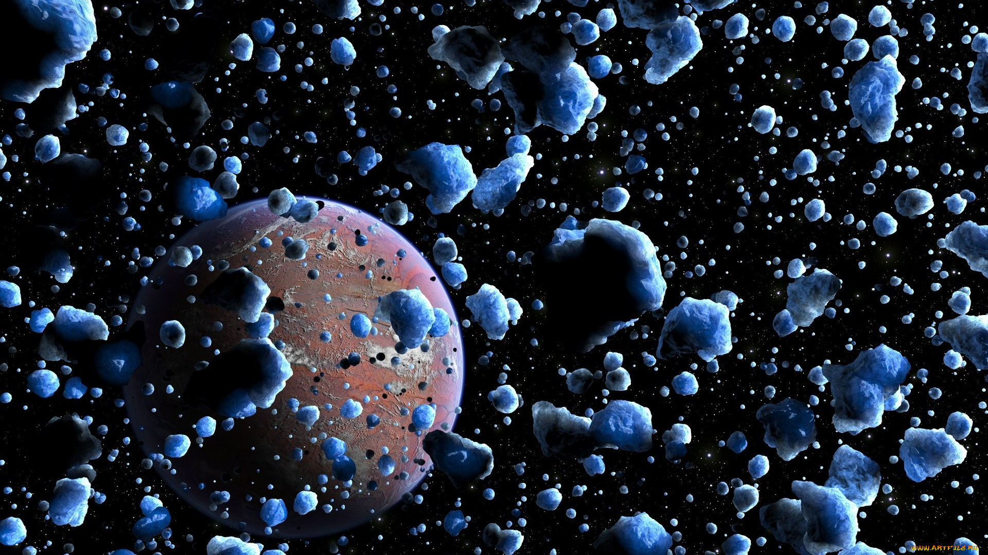 космос, арт, планета