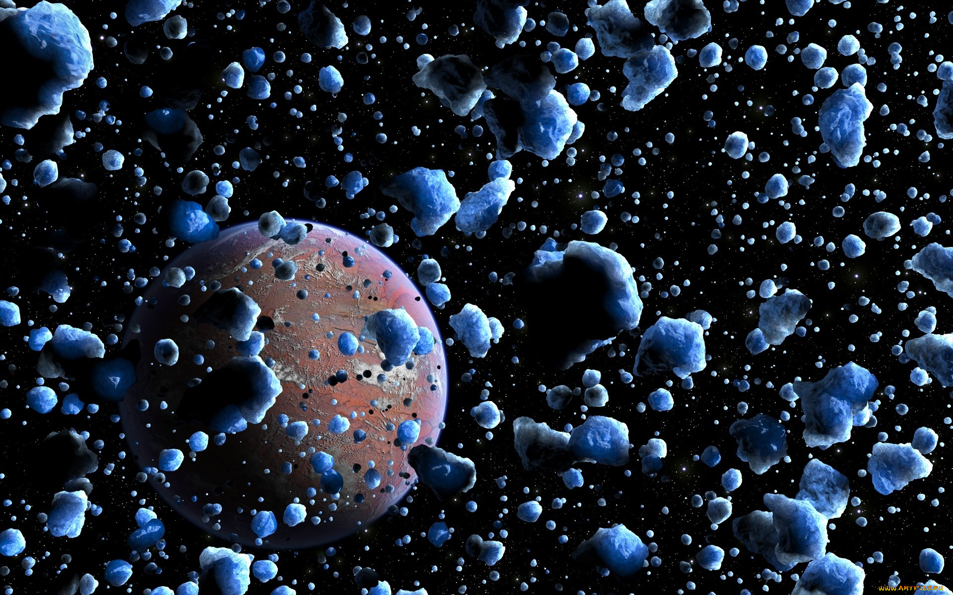 космос, арт, планета