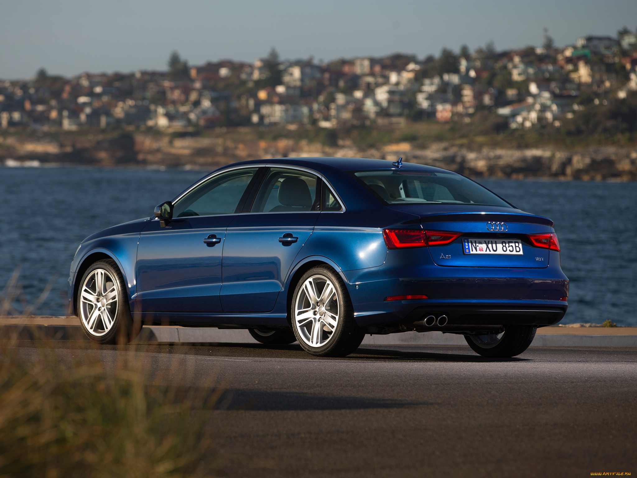 автомобили, audi, 8v, au-spec, a3, sedan, 1-8, t, 2013г, синий