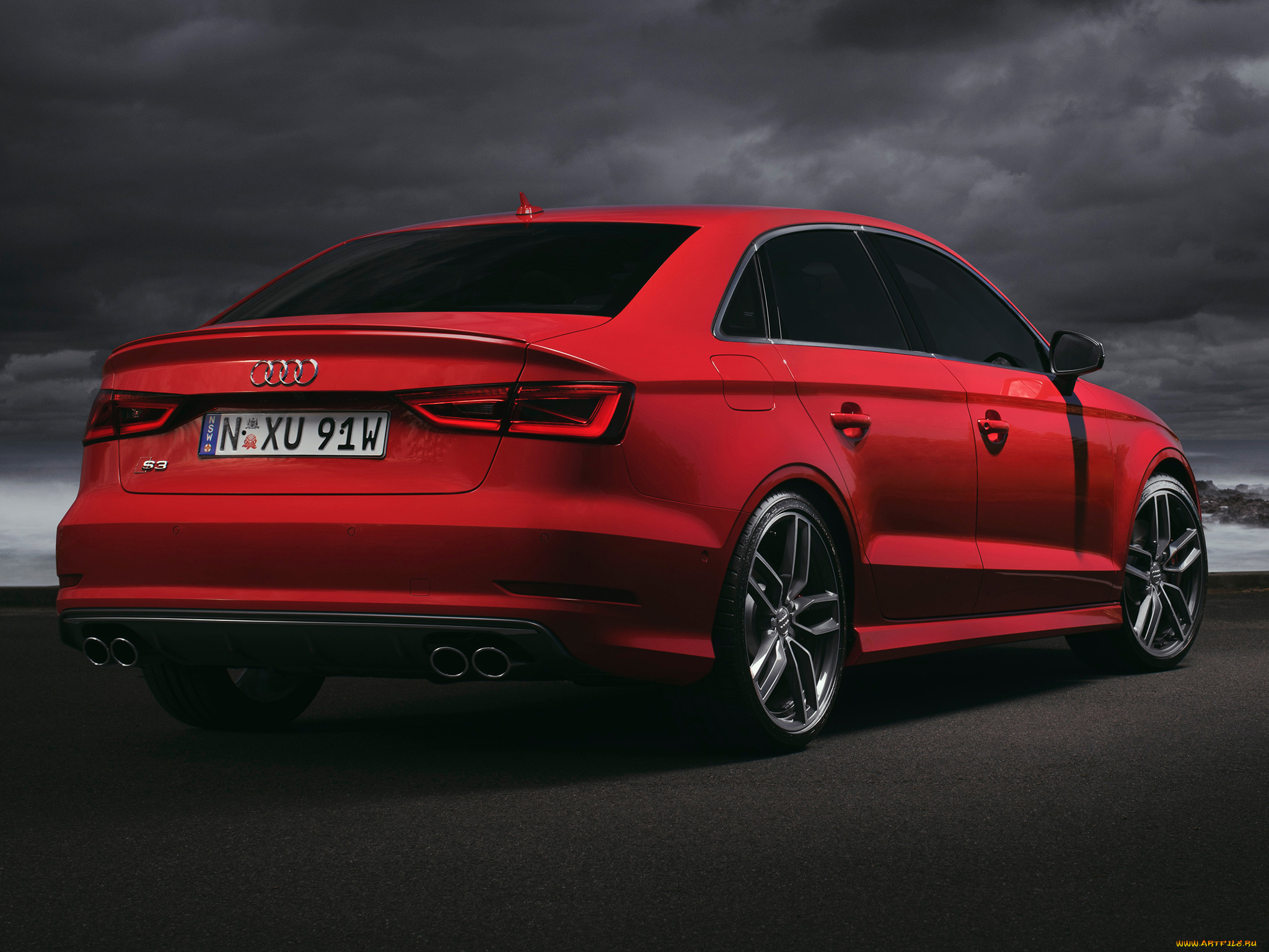 автомобили, audi, 8v, s3, sedan, au-spec, 2014г, красный