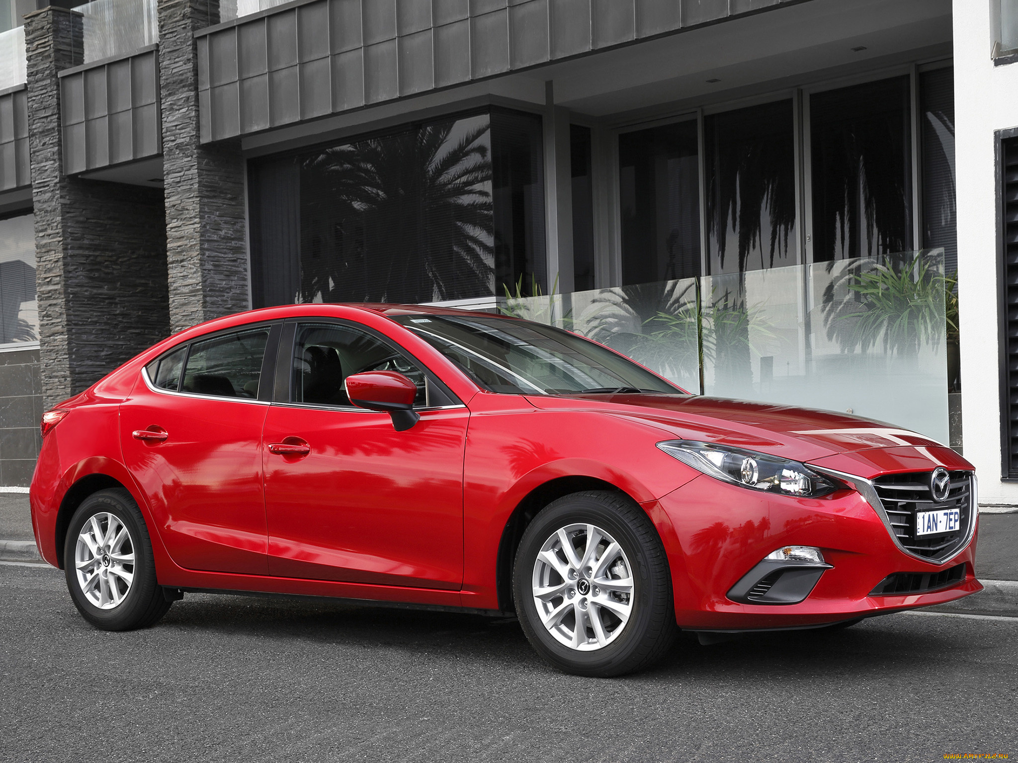 автомобили, mazda, mazda3, 2014г, bm, au-spec, sedan, красный