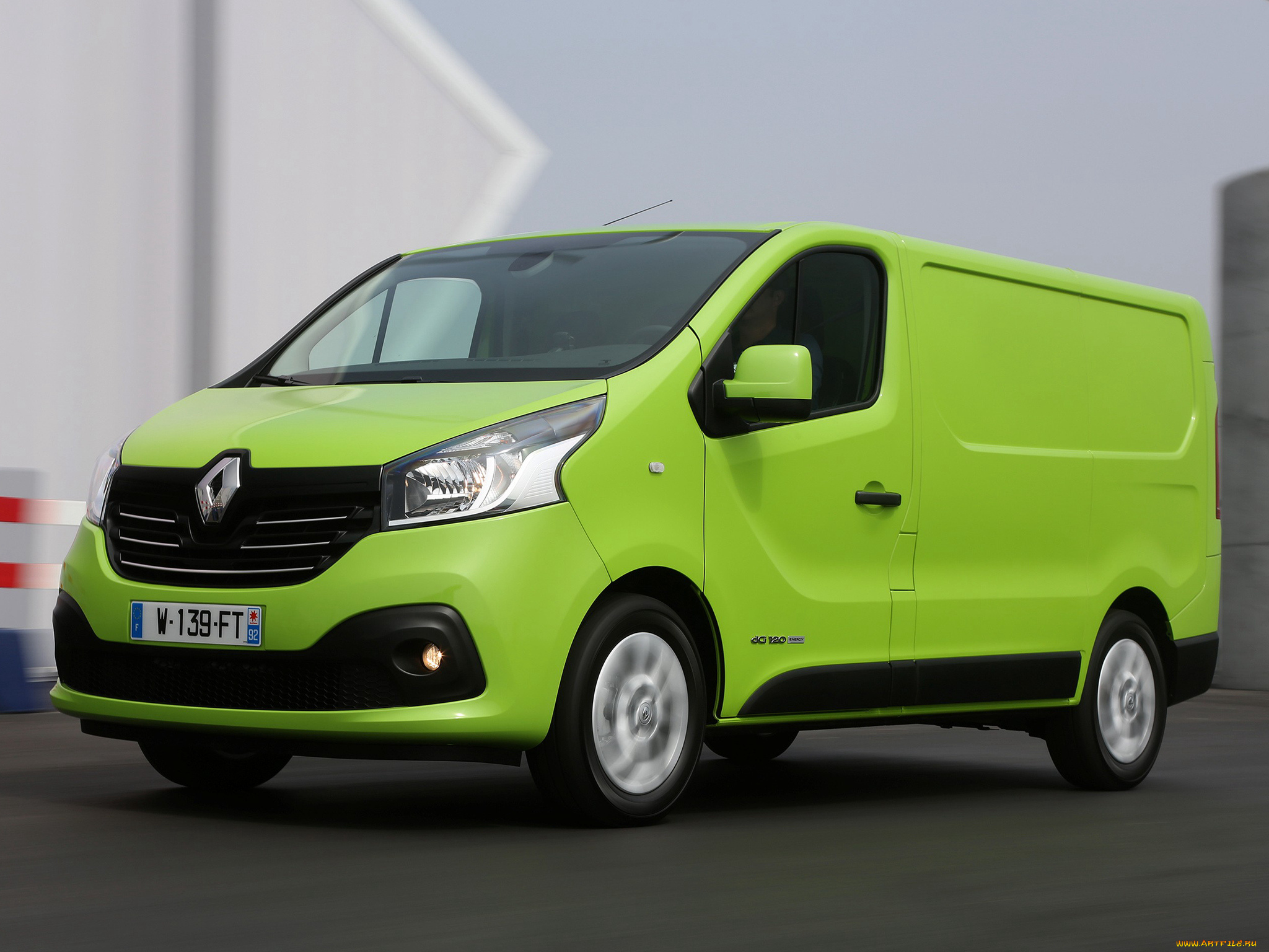 автомобили, renault, trucks, зеленый, 2014, г, van, trafic, renault