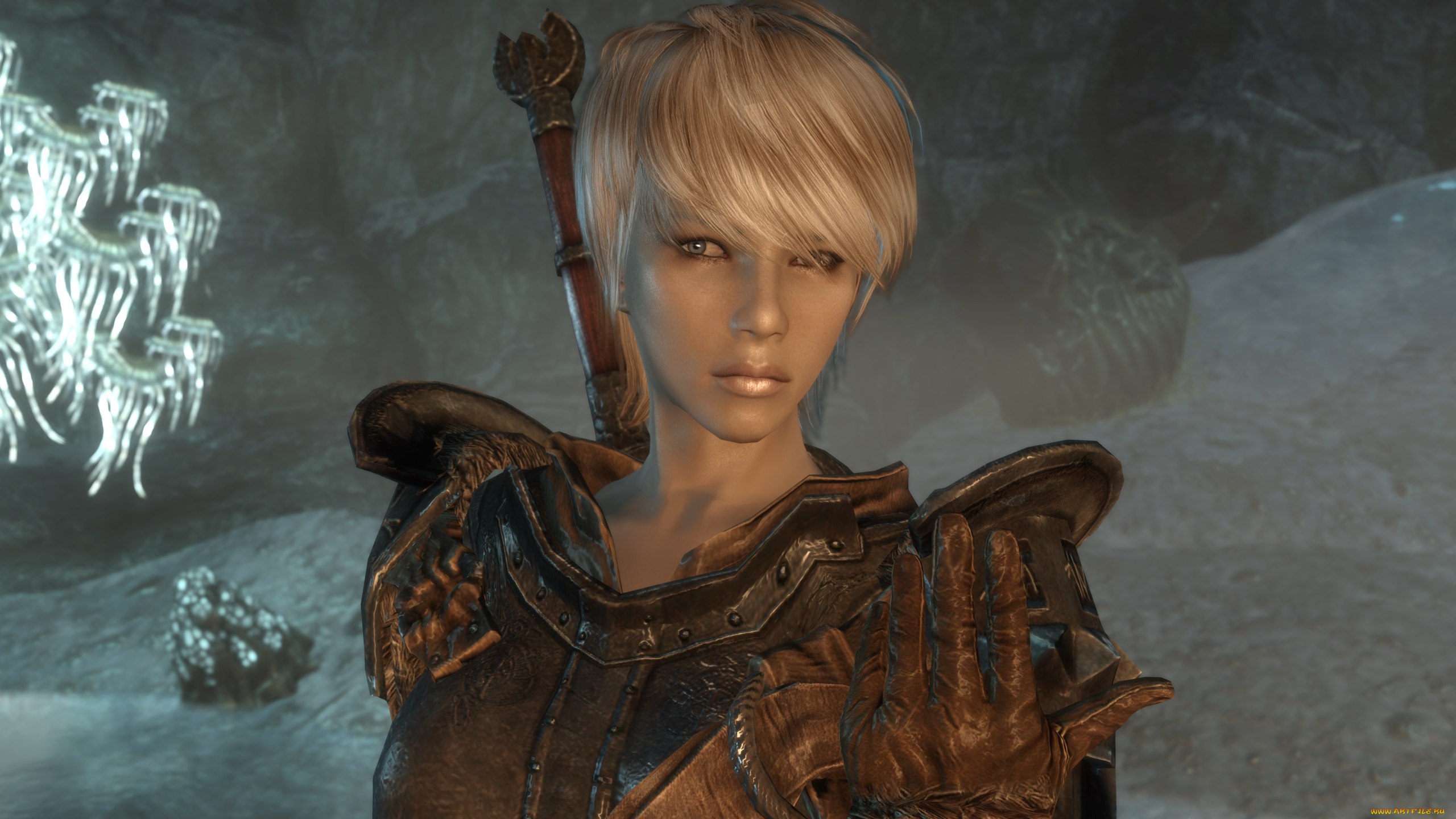 3д, графика, амазонки, , amazon, блондинка, взгляд, девушка