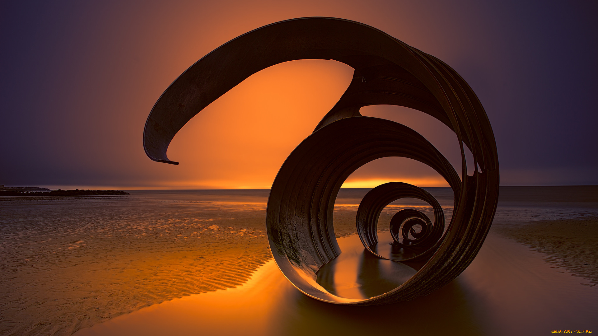 разное, -, другое, закарючка, море, вечер, закат, небо, вода