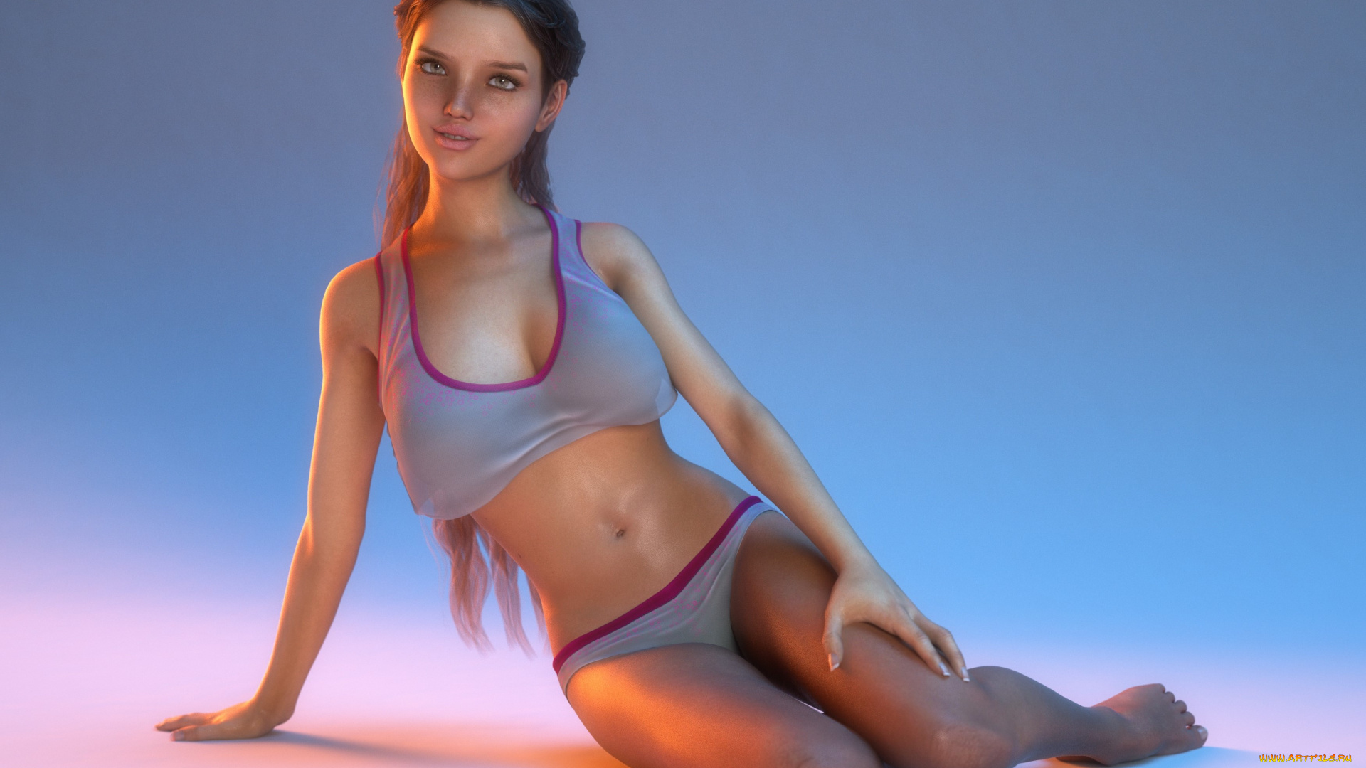 3д, графика, люди, , people, фон, взгляд, девушка