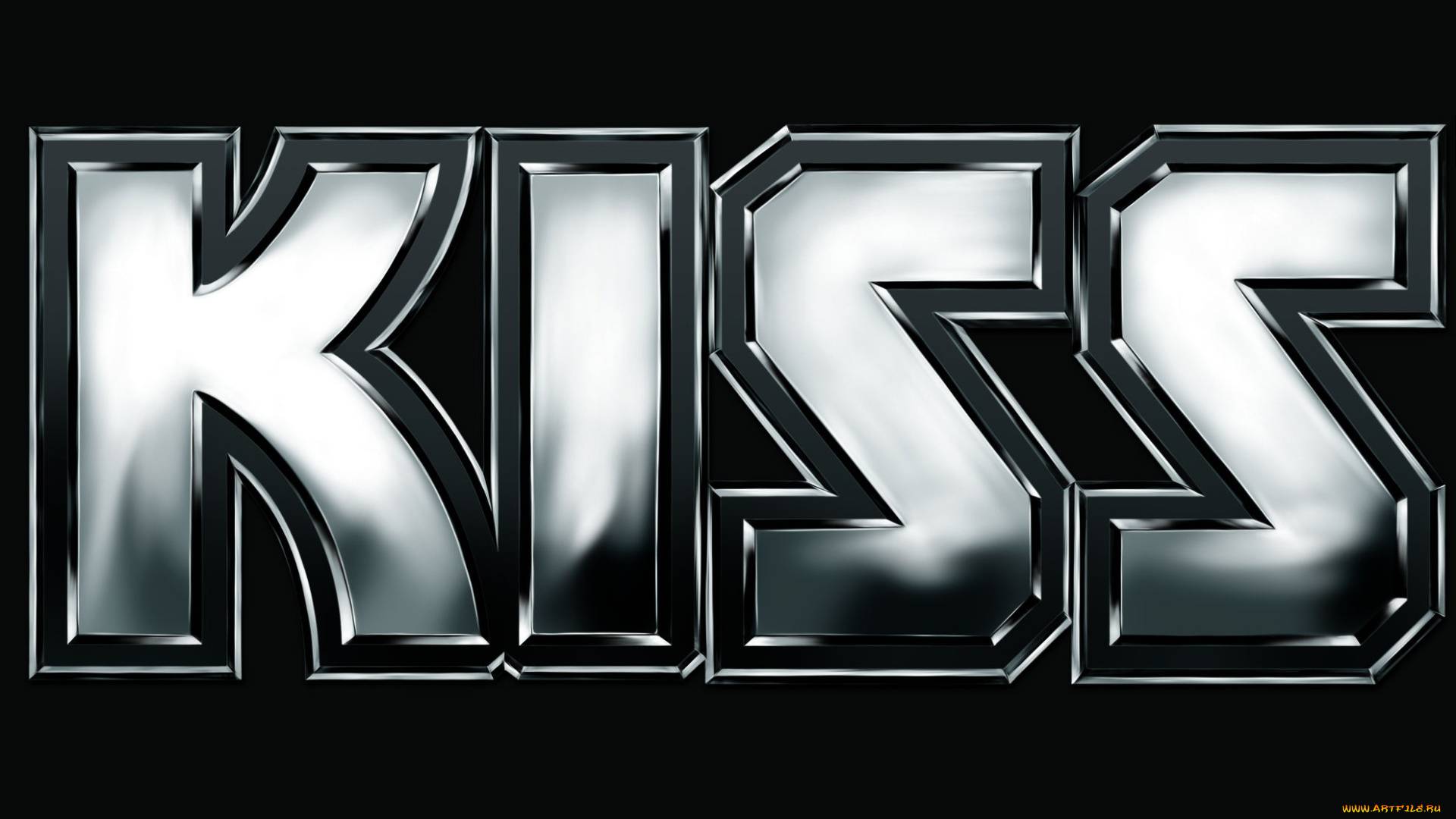 музыка, kiss, фон, логотип