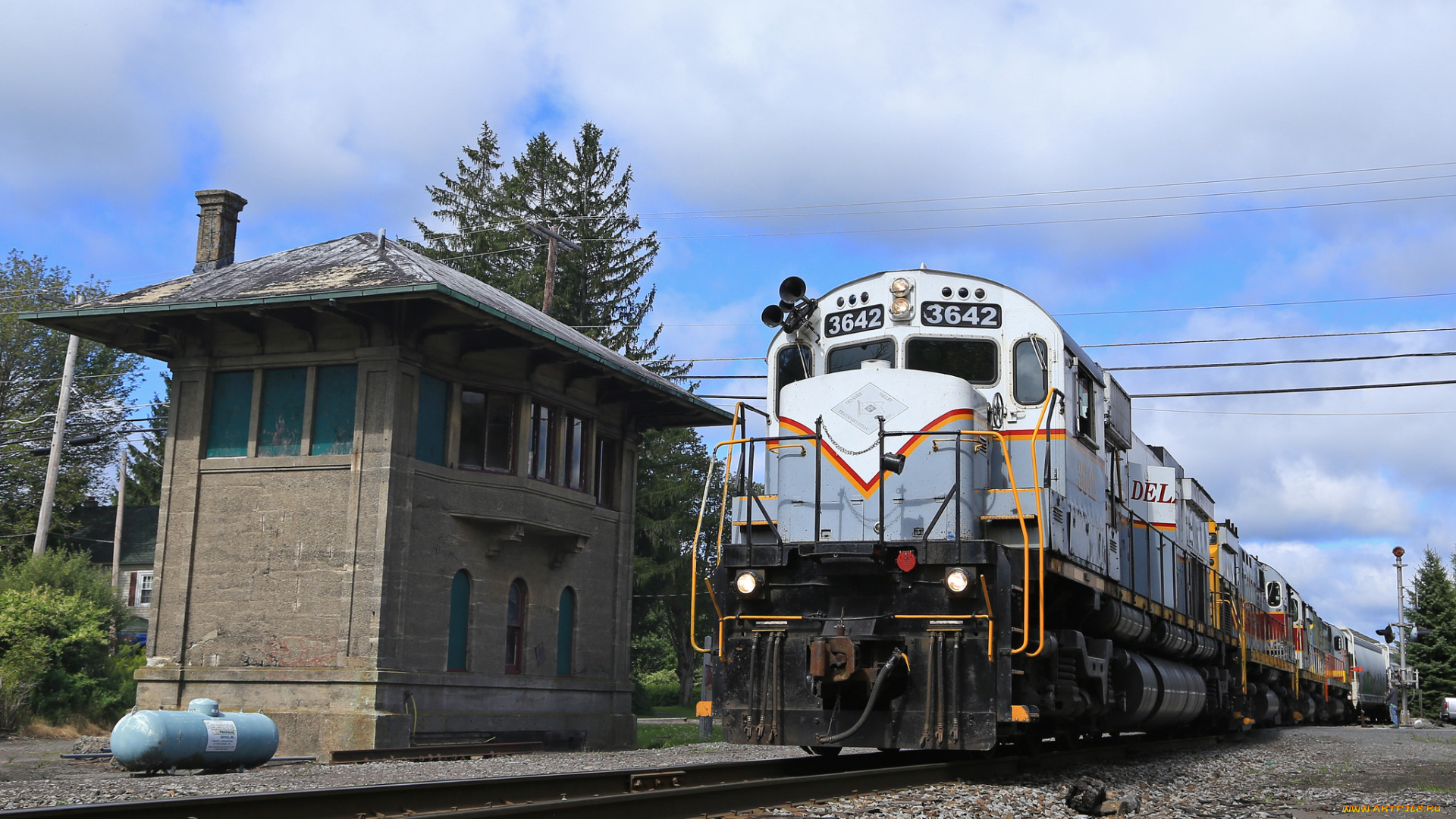 техника, поезда, рельсы, локомотив, состав