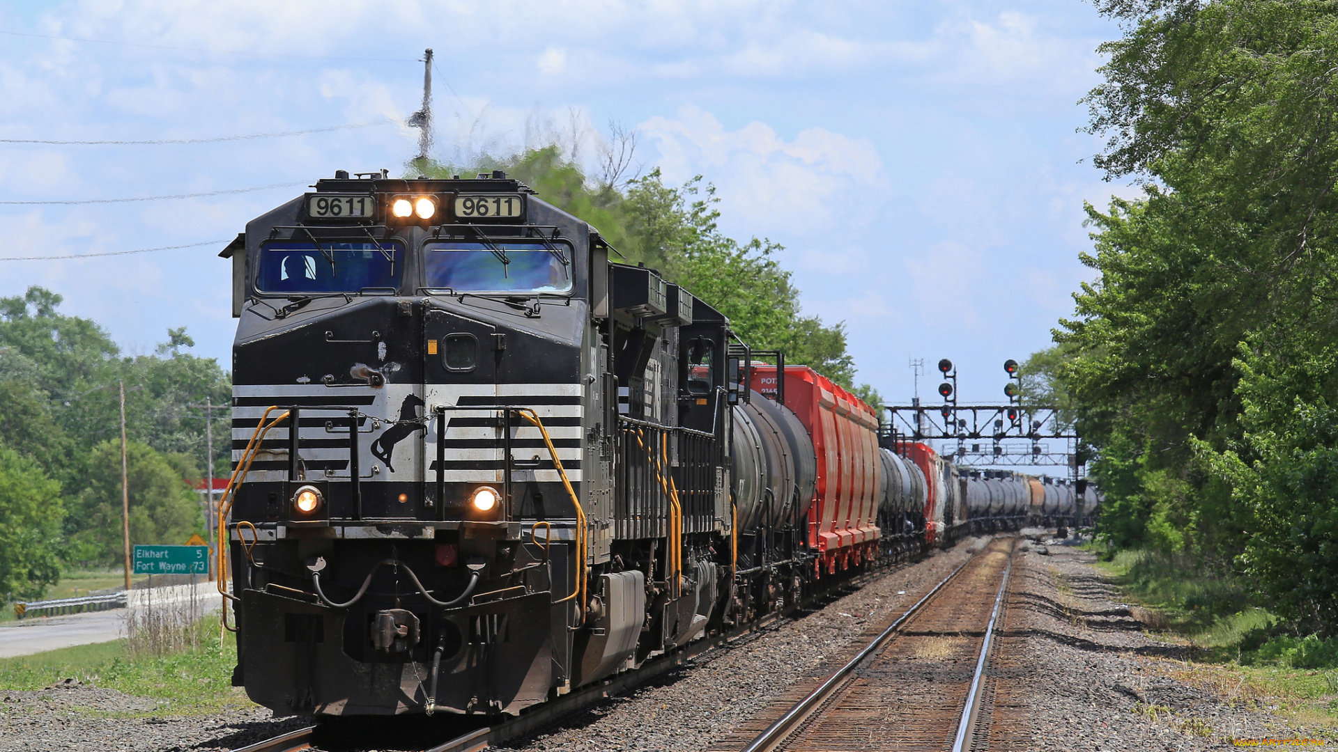 техника, поезда, рельсы, локомотив, состав