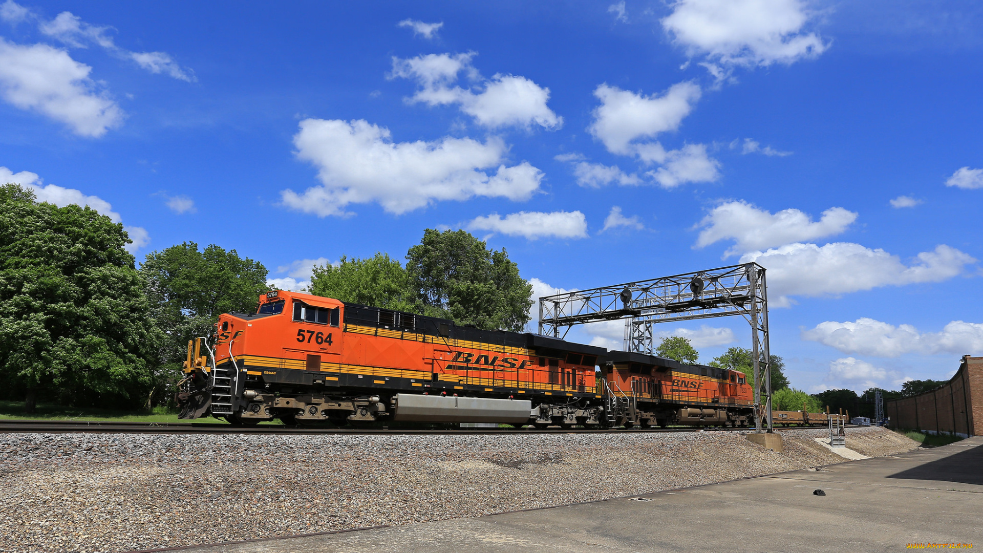 техника, поезда, рельсы, локомотив, состав