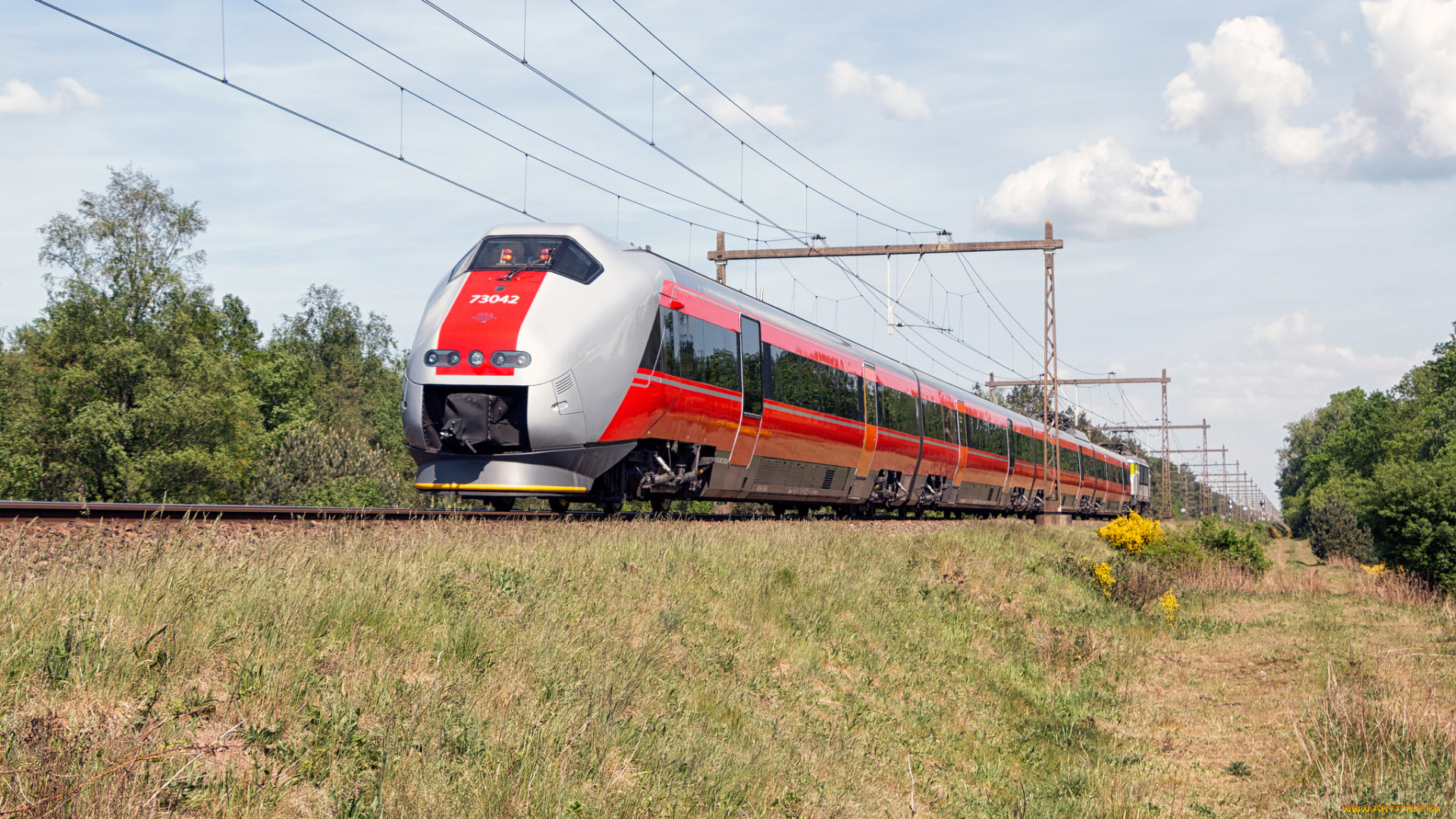 техника, поезда, рельсы, локомотив, состав