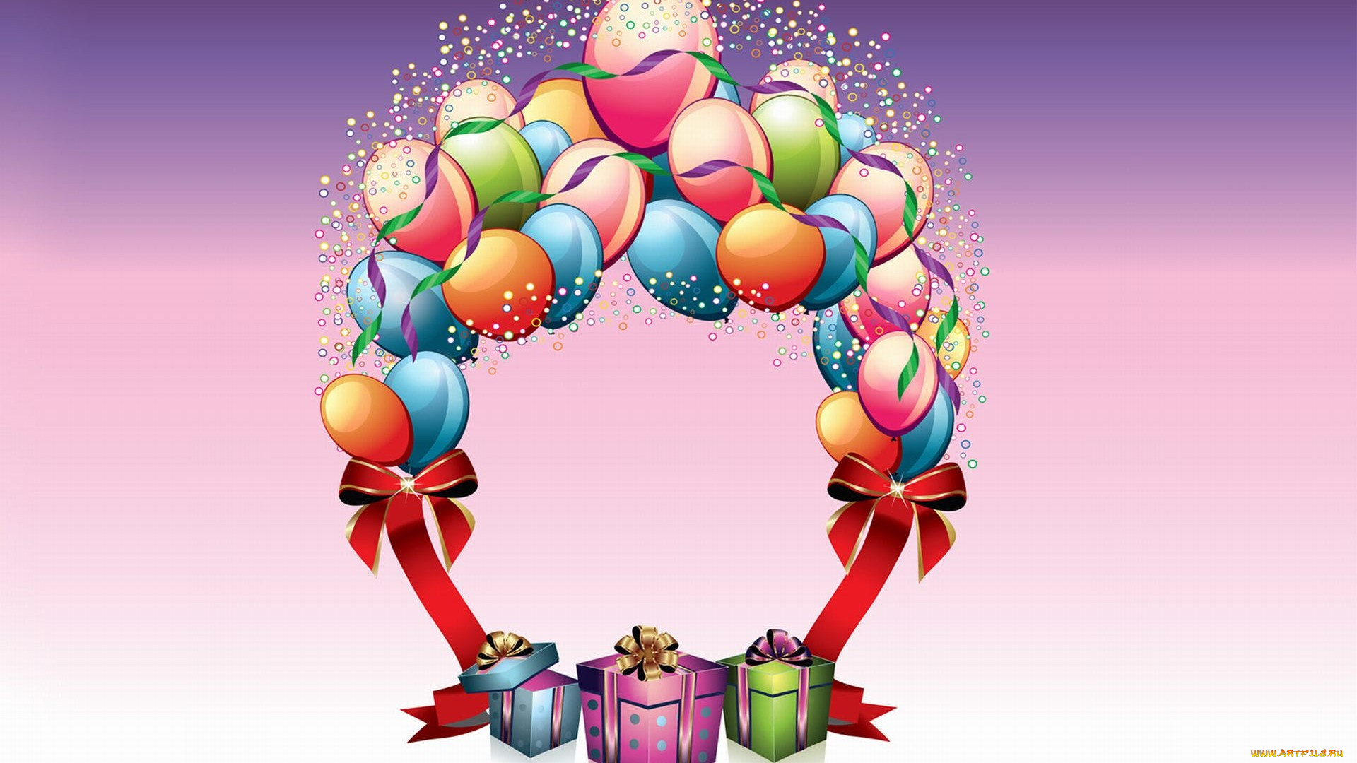 векторная, графика, другое, , other, подарки, шары