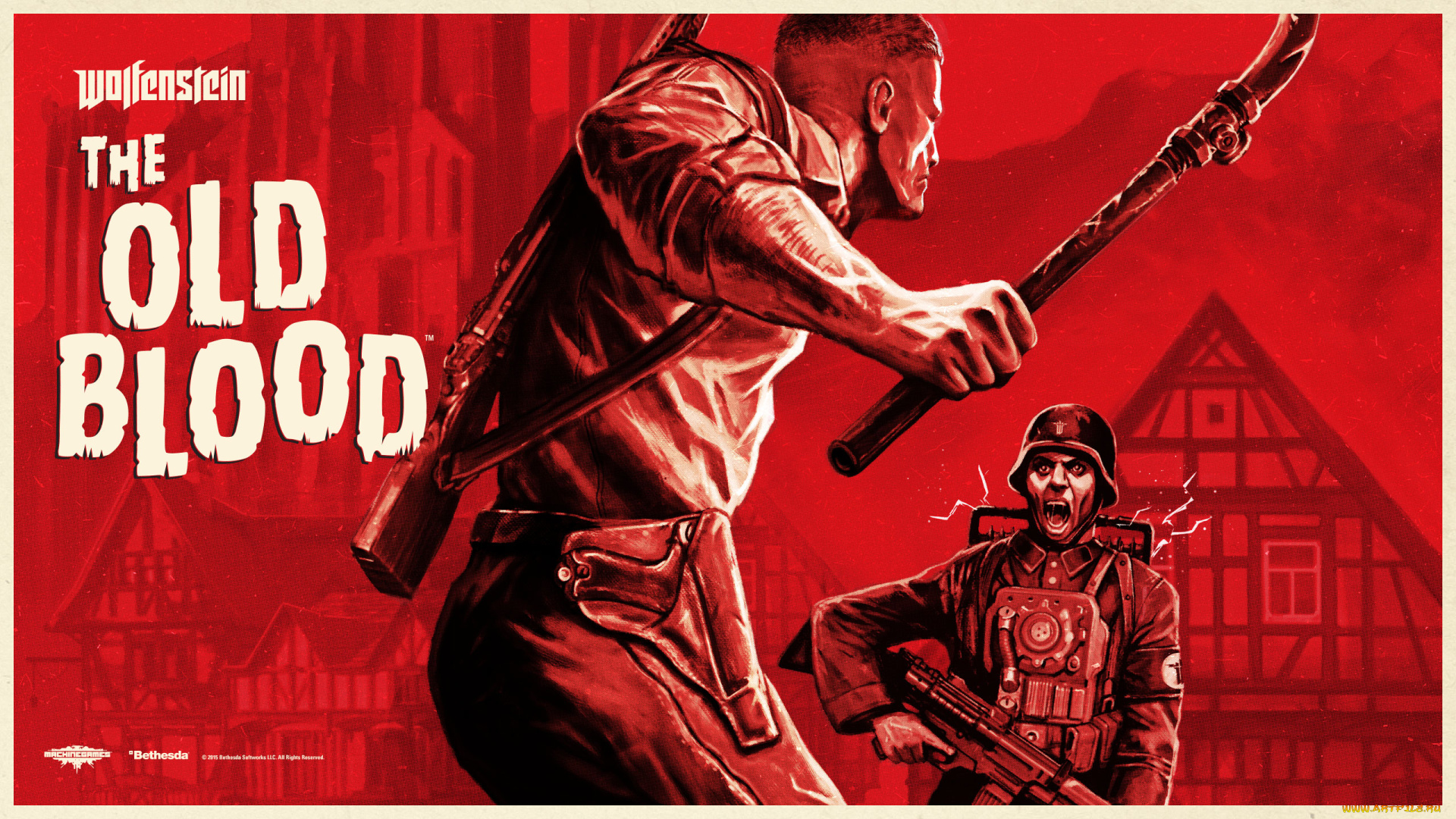wolfenstein, , the, old, blood, видео, игры, шутер, action, the, old, blood