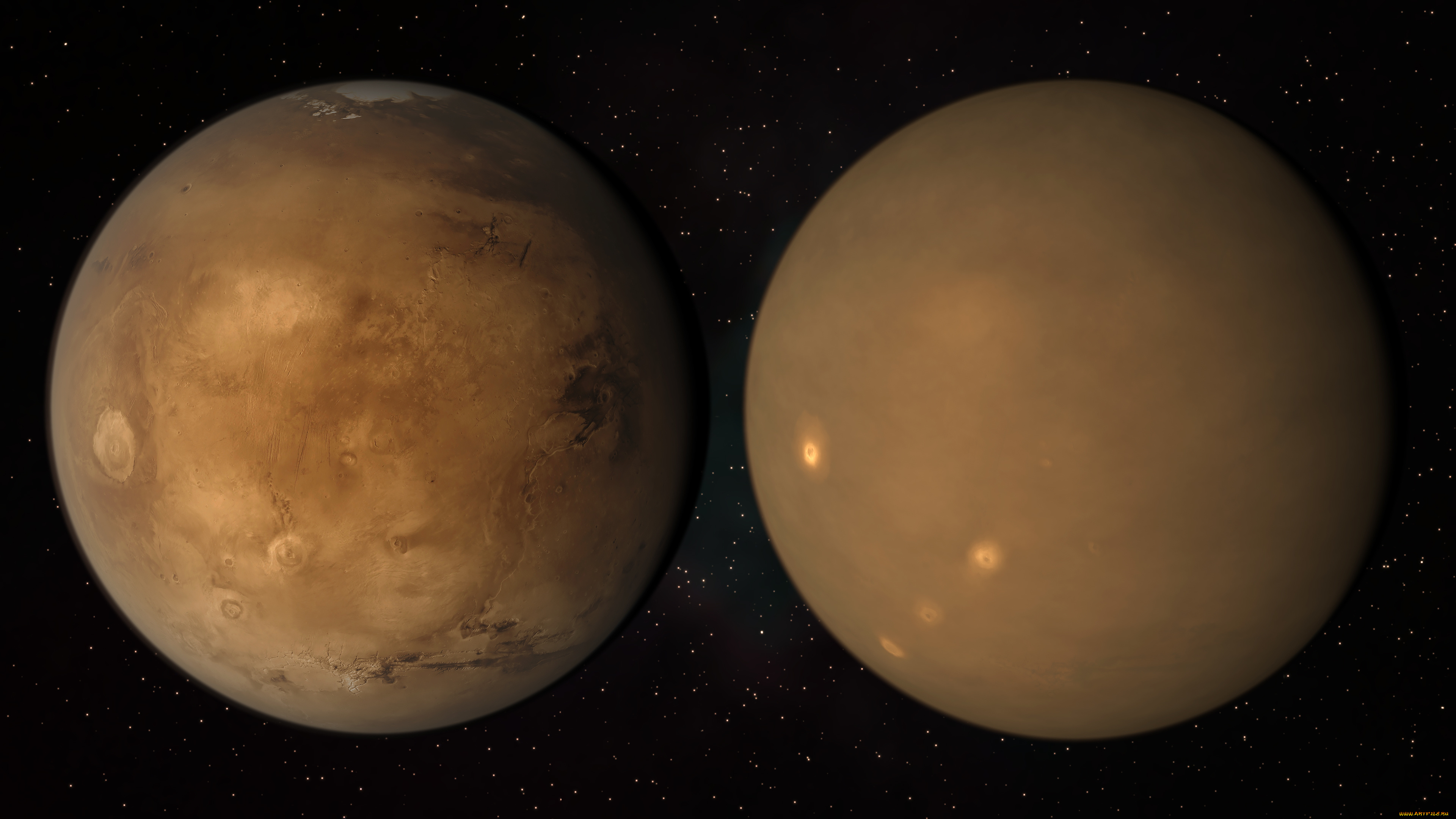 космос, марс, шторм, планета, mars, пыль, поверхность