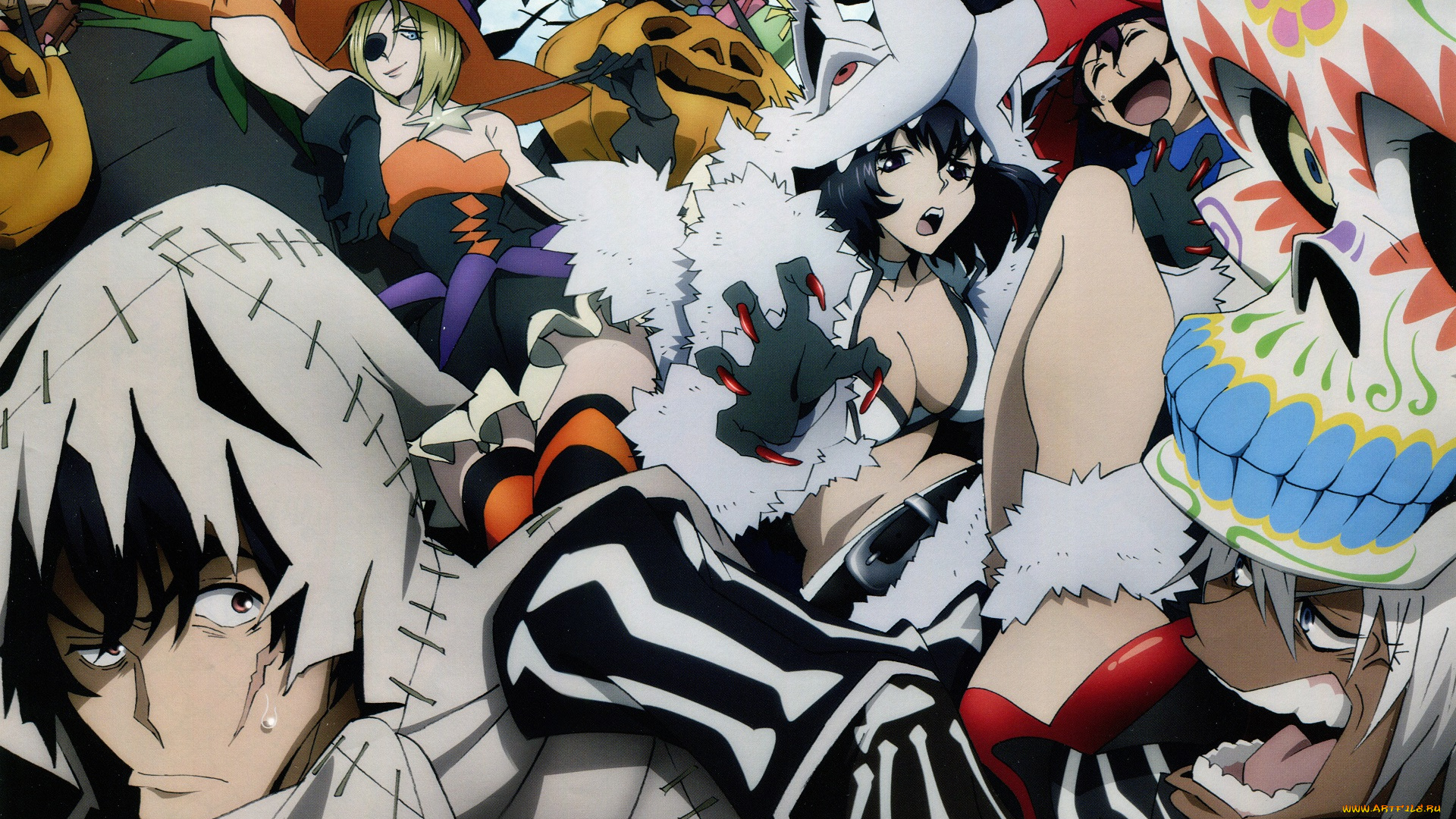 аниме, kekkai, sensen, стражи, барьера