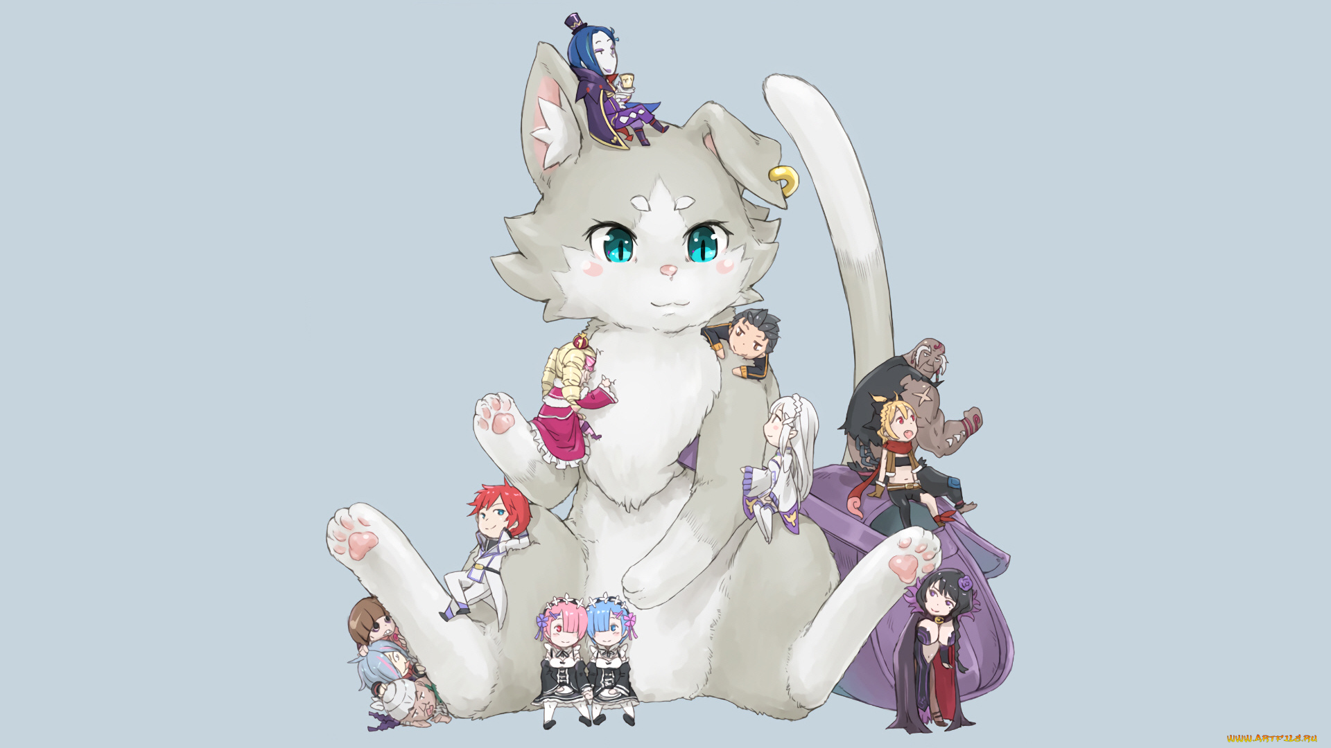 аниме, re, , zero, kara, hajimeru, isekai, seikatsu, пак