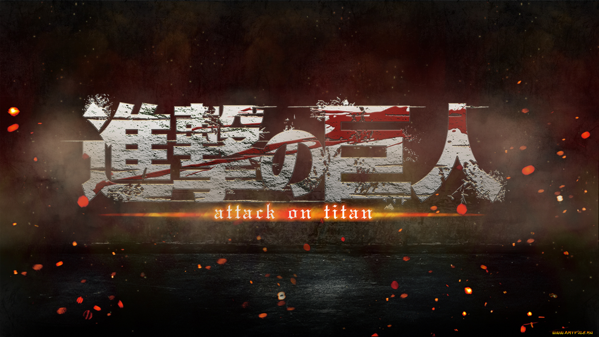 аниме, shingeki, no, kyojin, атака, титанов