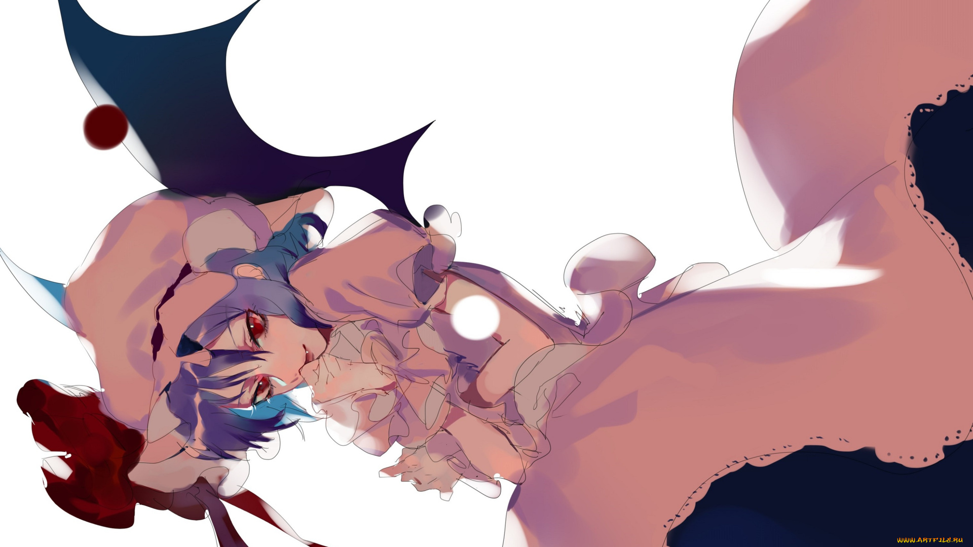 аниме, touhou, project, remilia, scarlet, черная, магия, заклятие, kiyomasa, ren