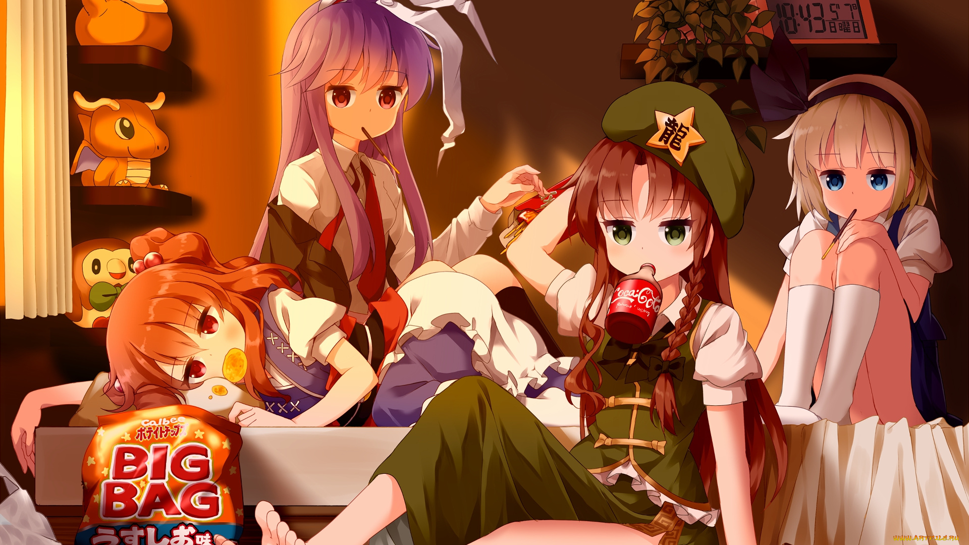 аниме, unknown, , другое, фон, взгляд, девушки