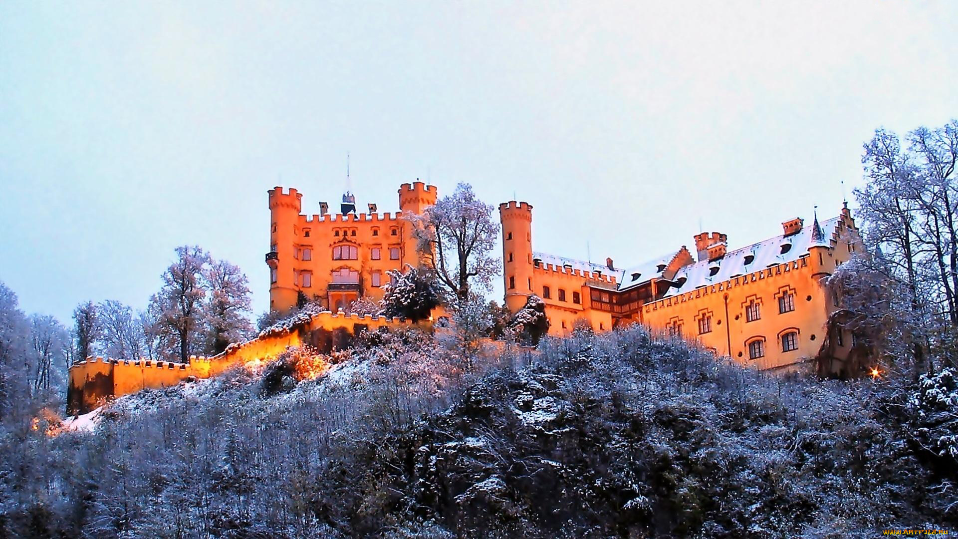 hohenschwangau, castle, города, замки, германии, hohenschwangau, castle