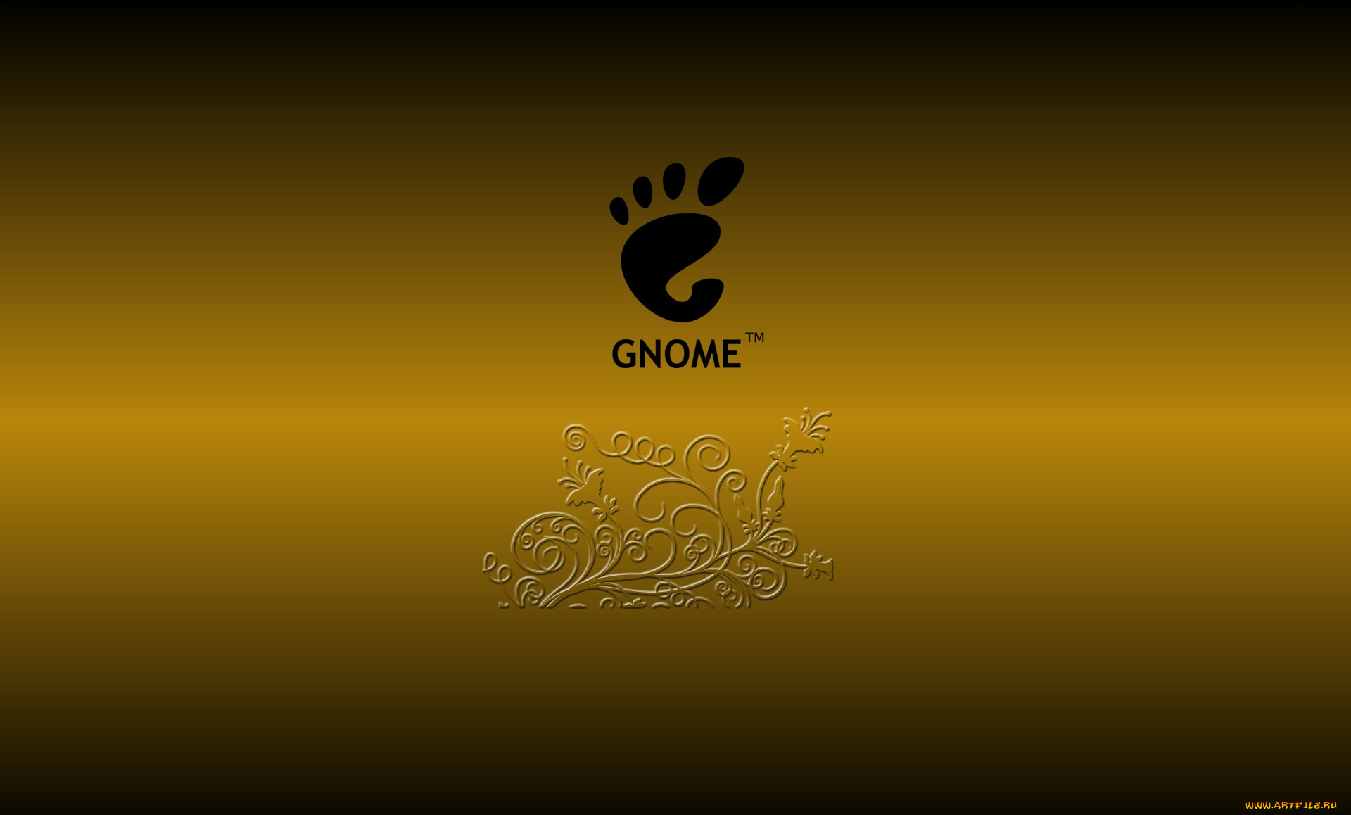 компьютеры, gnome, фон, логотип
