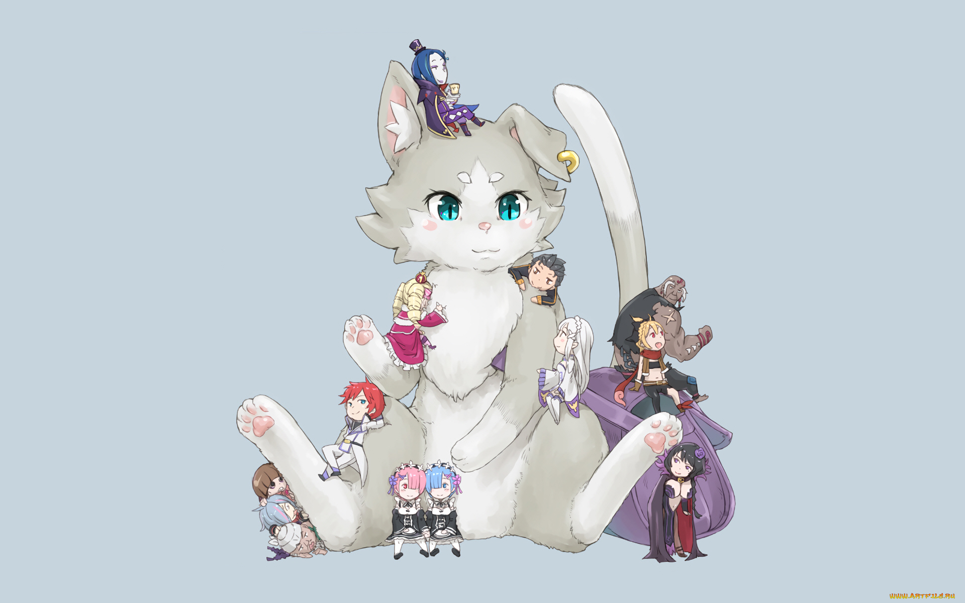 аниме, re, , zero, kara, hajimeru, isekai, seikatsu, пак