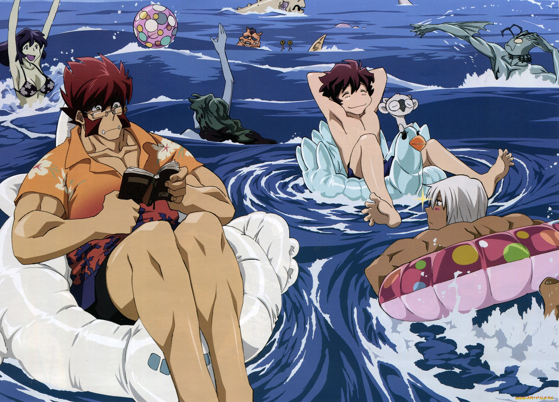 аниме, kekkai, sensen, стражи, барьера