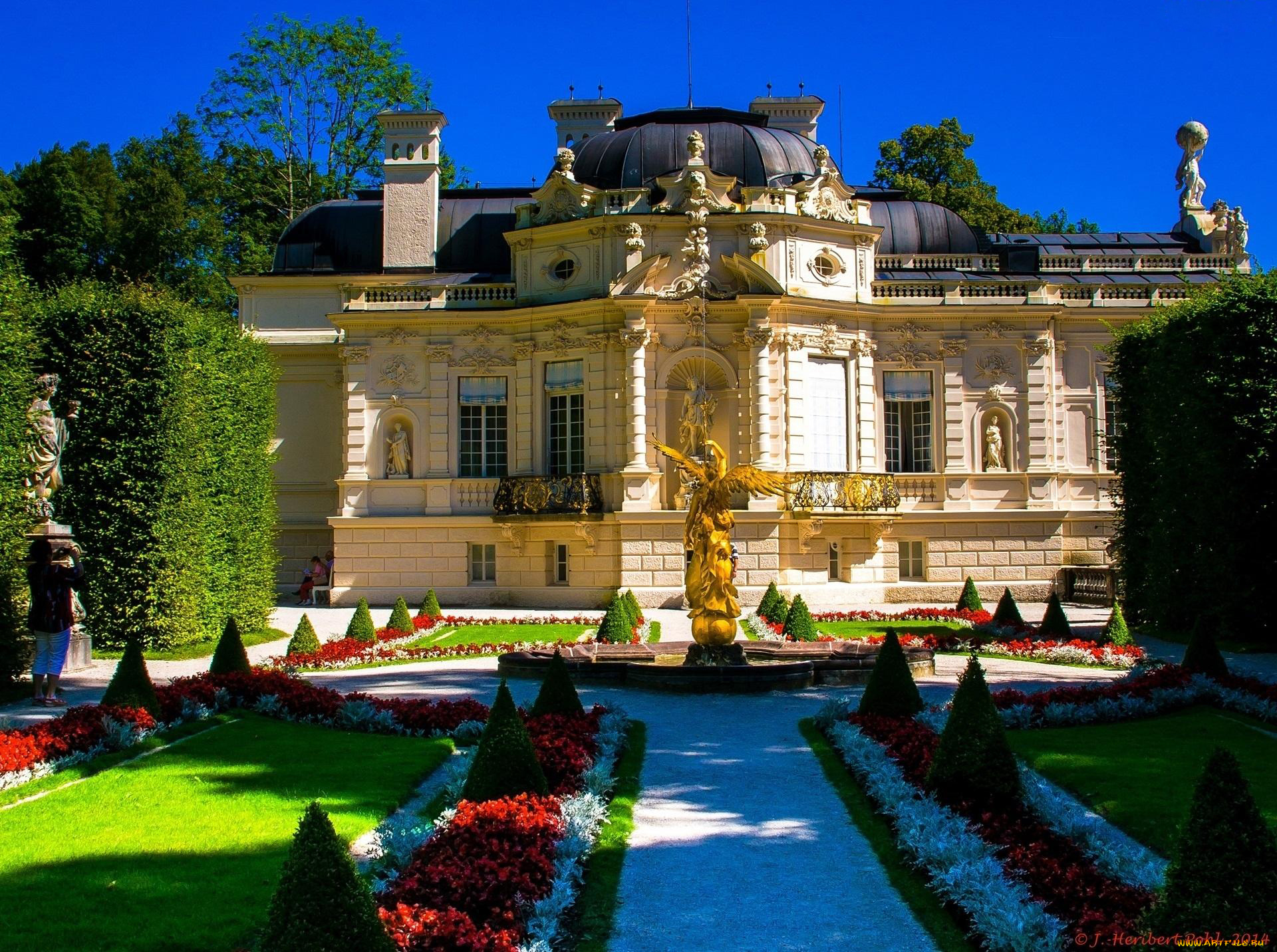 linderhof, castle, города, замки, германии, linderhof, castle