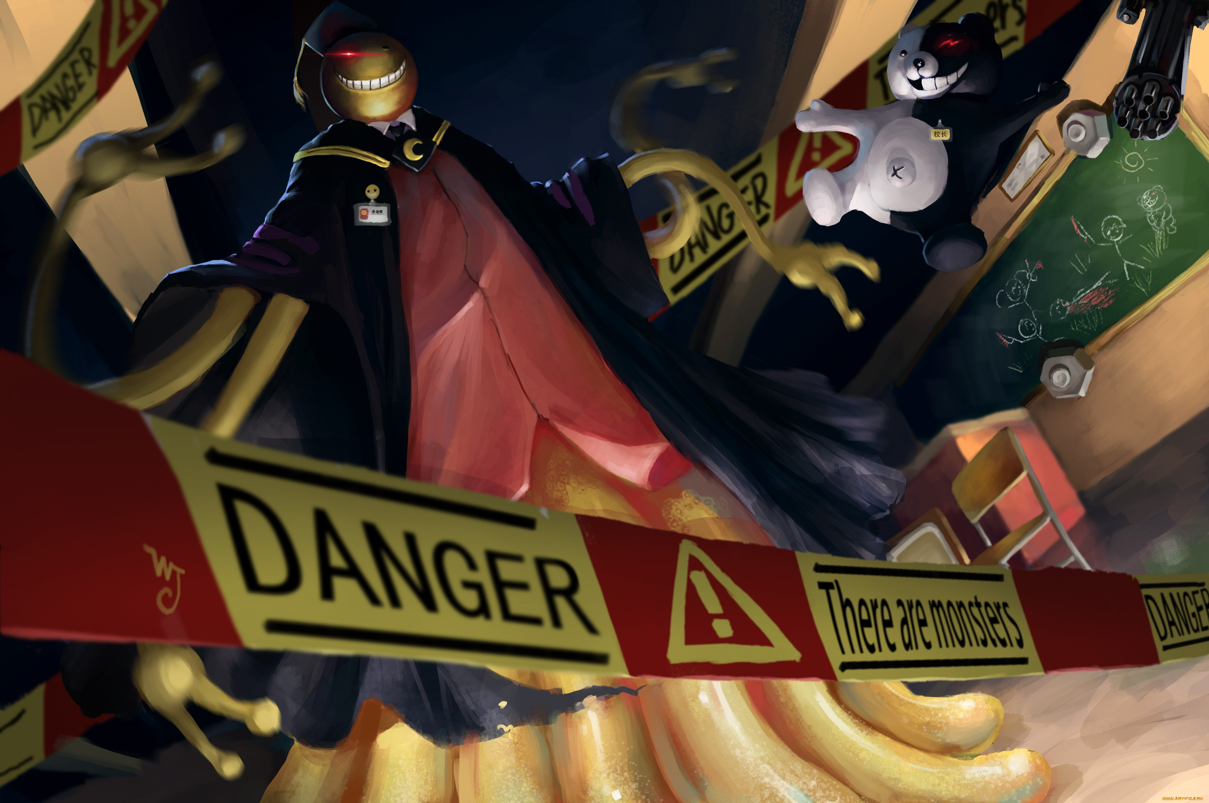 аниме, ansatsu, kyoushitsu, коро