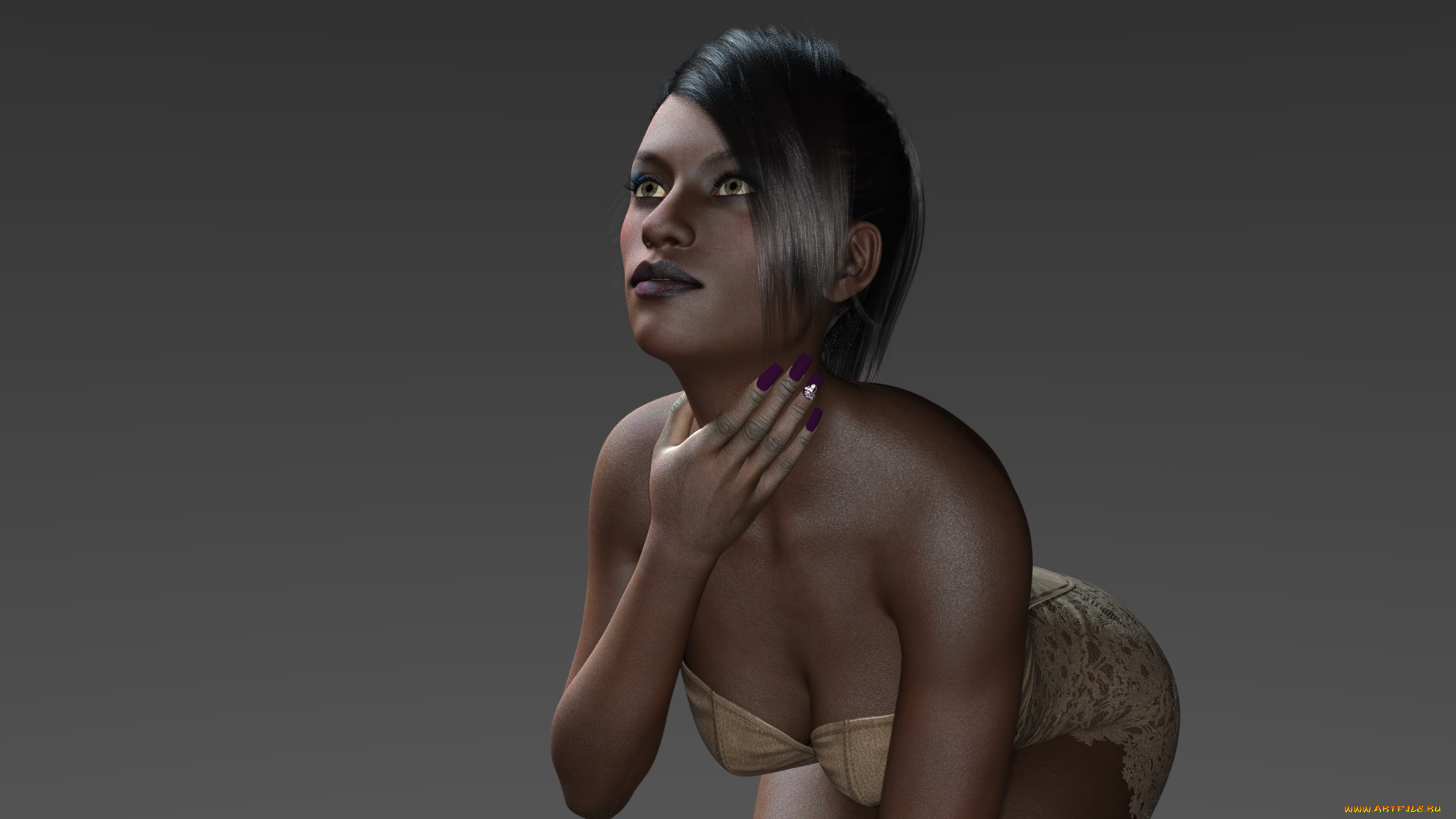 3д, графика, фантазия, , fantasy, взгляд, девушка, фон