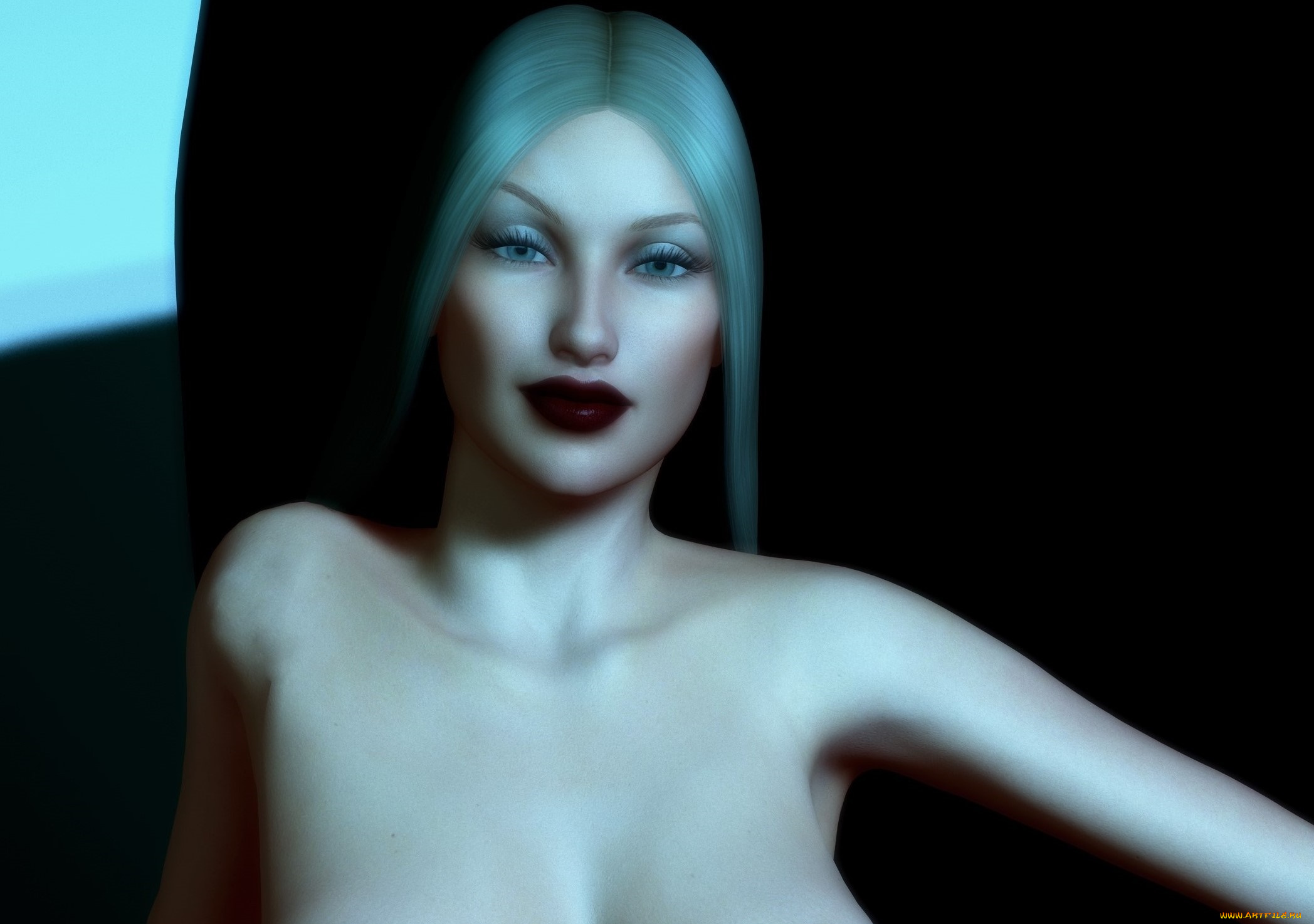 3д, графика, портрет, , portraits, девушка, фон, взгляд