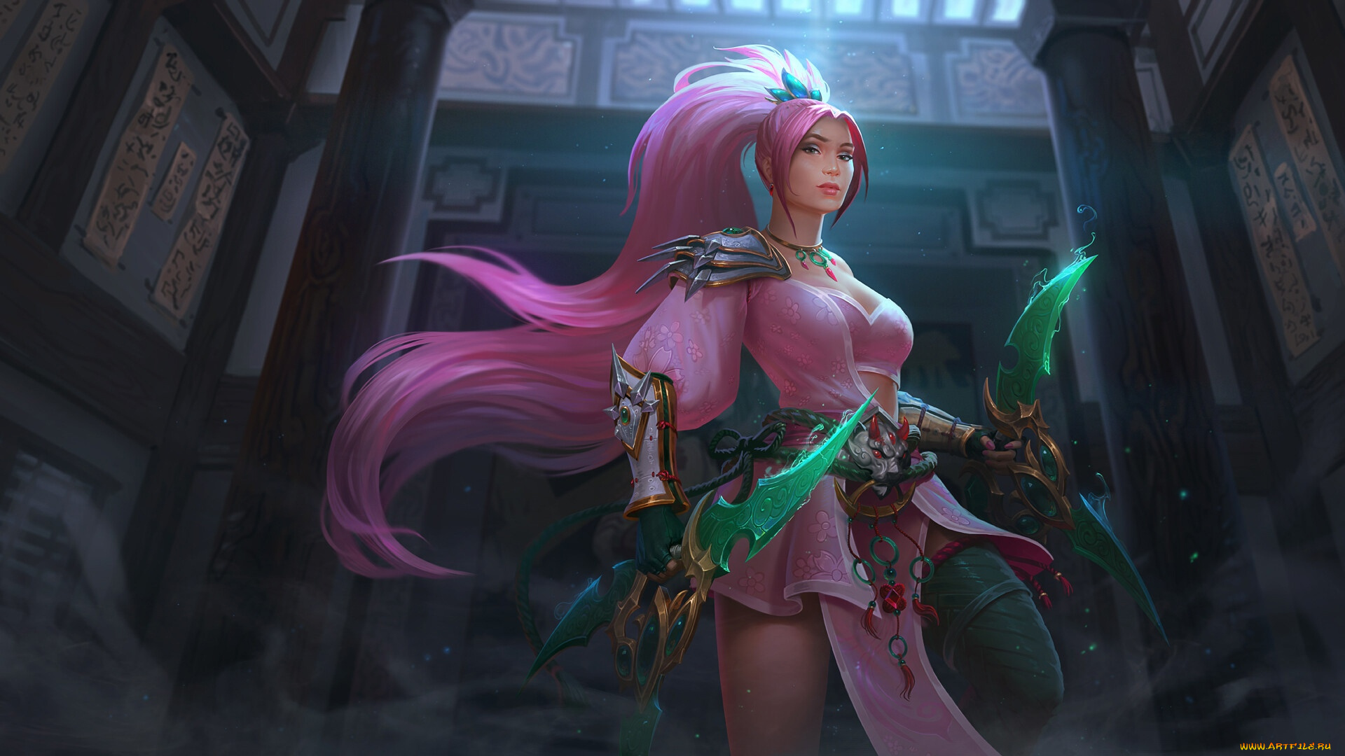 видео, игры, smite, девушка, оружие