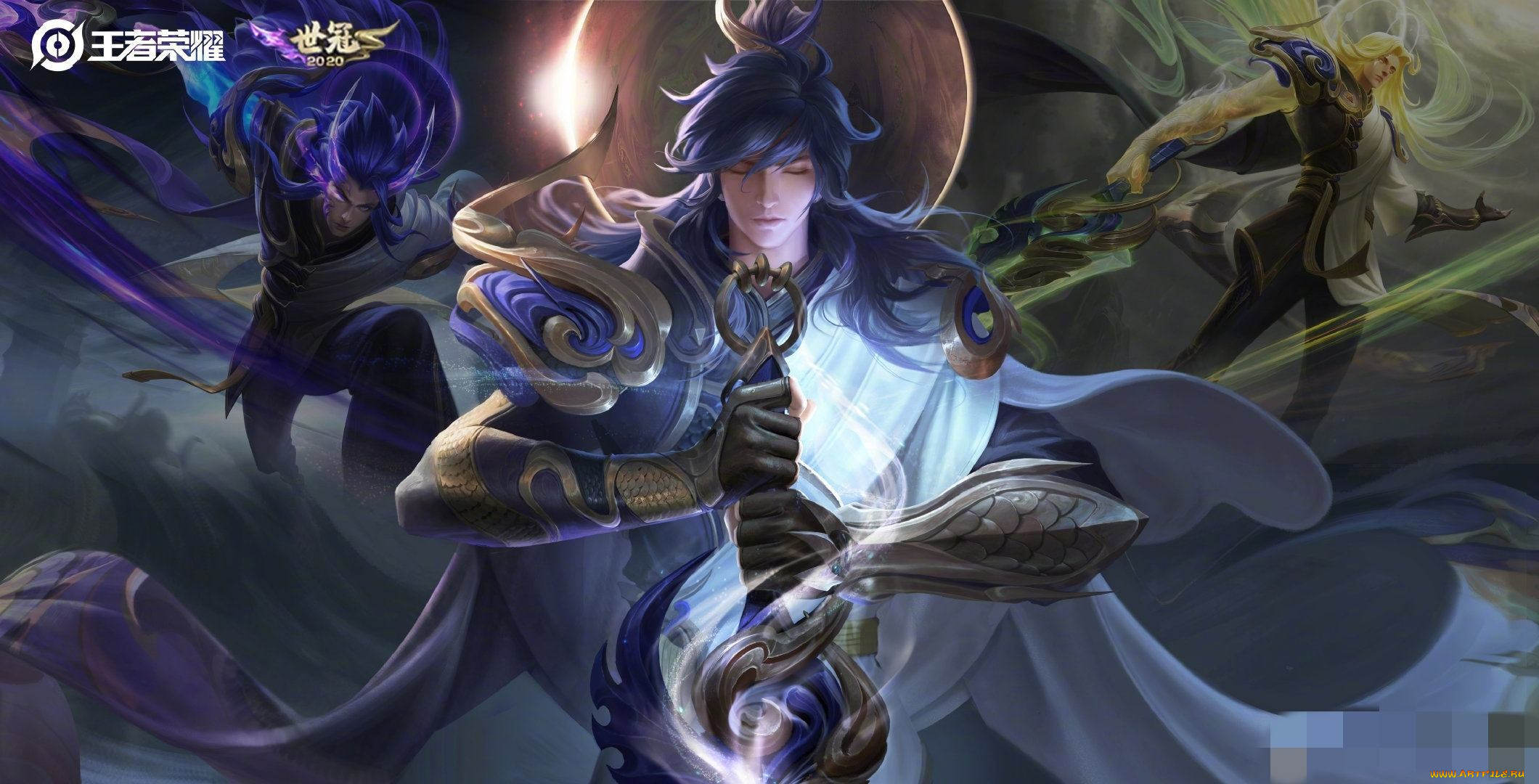 видео, игры, honor, of, kings, парни, оружие, магия