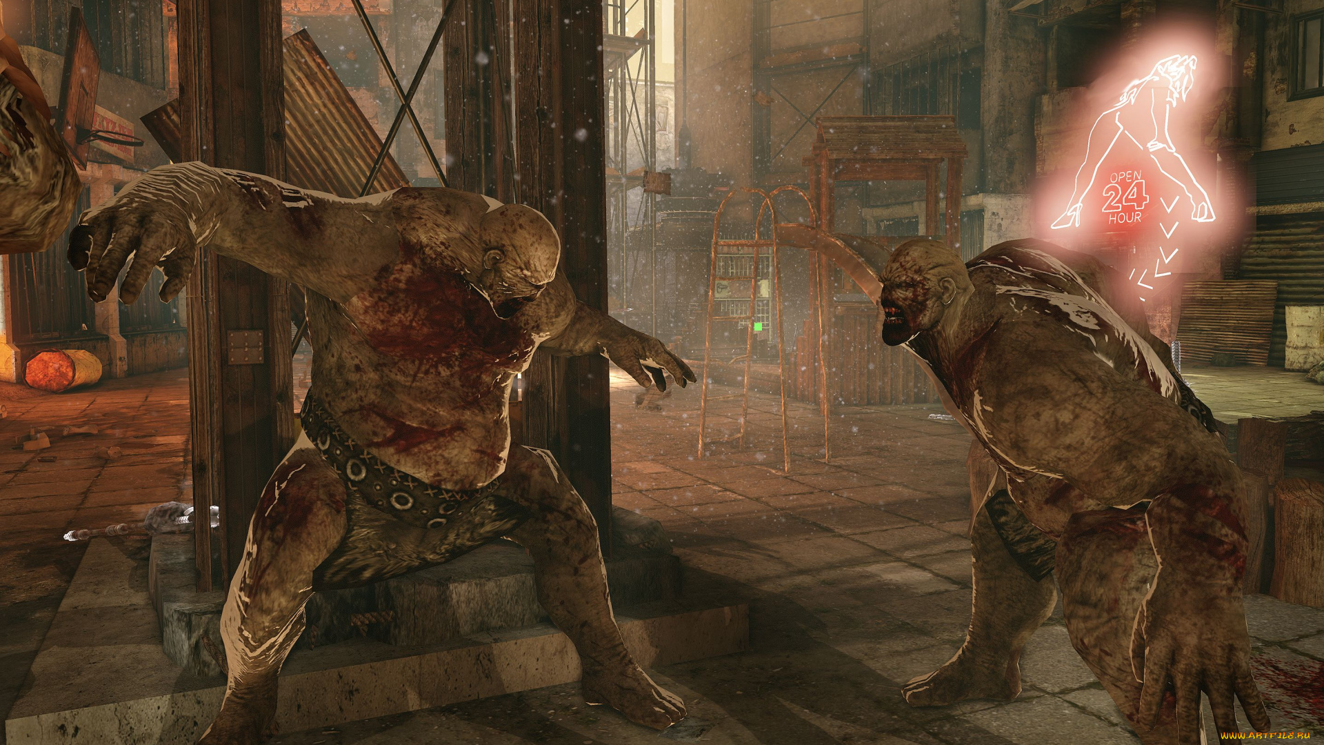 видео, игры, afterfall, , insanity, монстры, бой