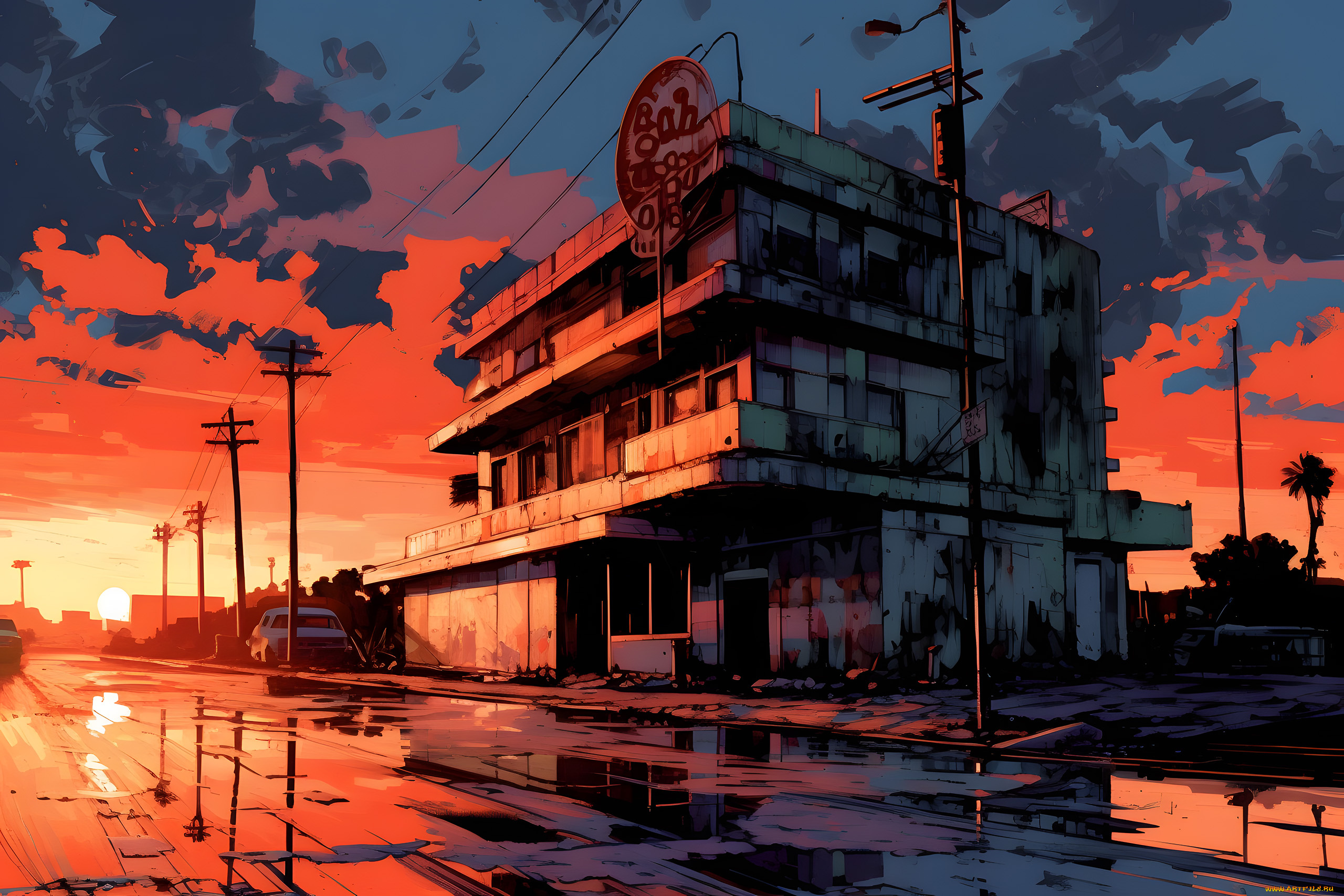 аниме, город, , улицы, , интерьер, , здания, нейросети, графика, нейроарт, ai, art, нейронные, сети, рисунки, нейро, искусство