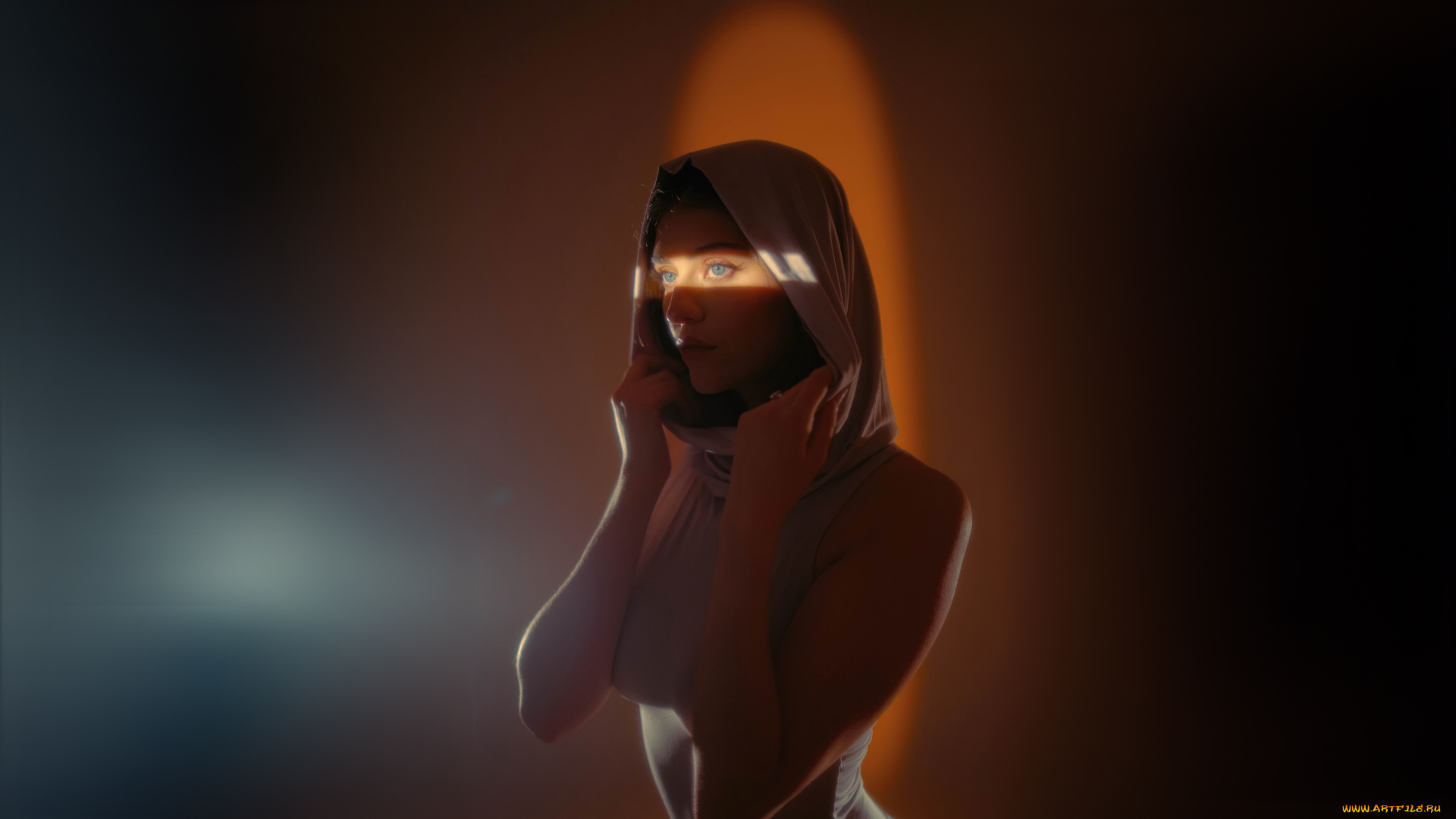 девушки, -, брюнетки, , шатенки, завораживающая, красота, голубые, глаза, девушка