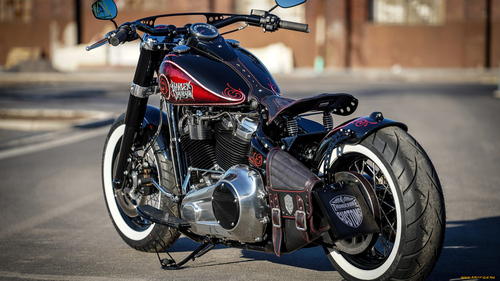 harley, мотоциклы, harley-davidson, thunderbike, customs, мотоцикл, байк