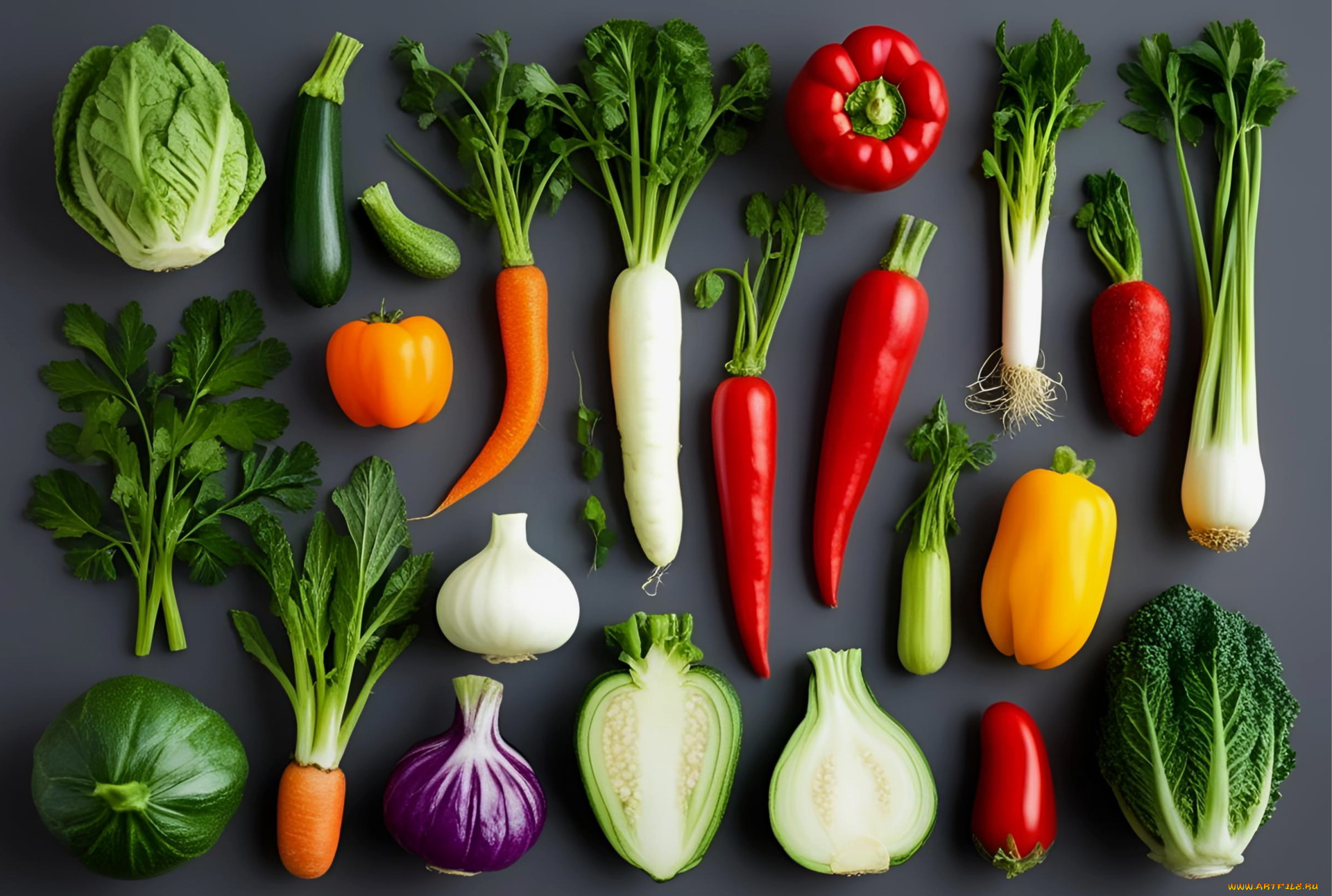 3д, графика, еда-, food, овощи