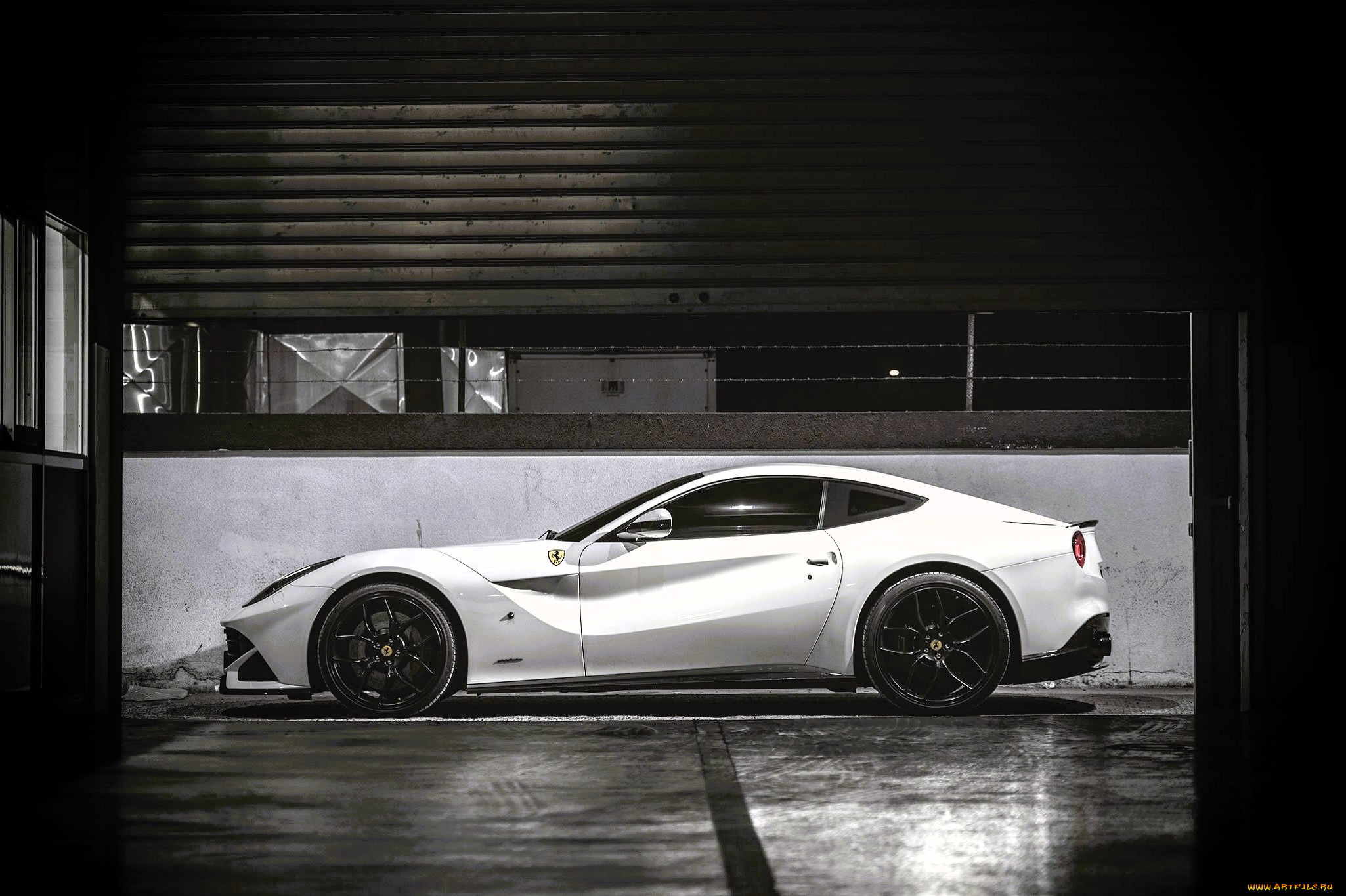 ferrari, f12, berlinetta, автомобили, ferrari, белый, гараж