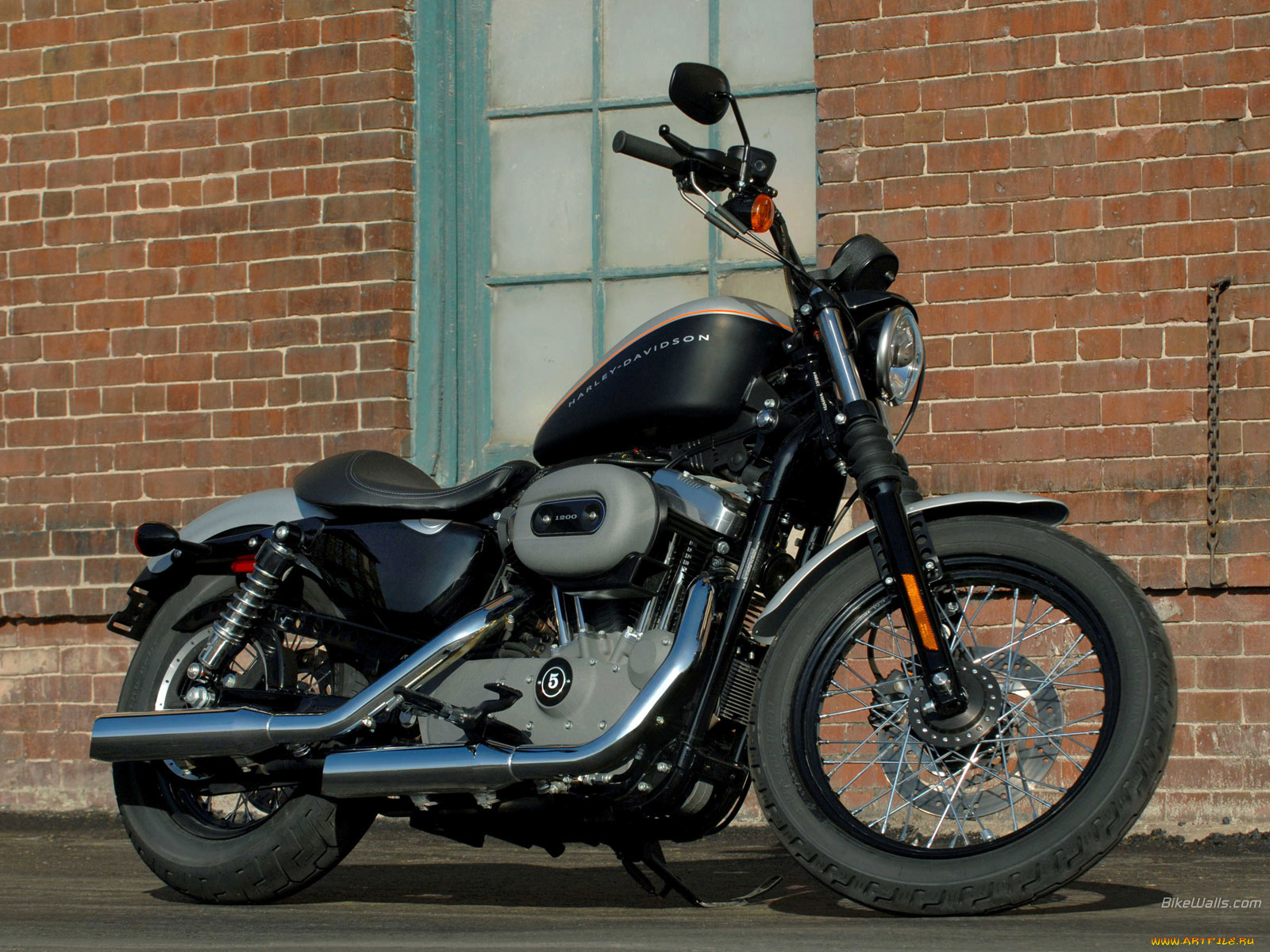 harley, davidson, sportster, xl1200n, 2007, nightster, мотоциклы