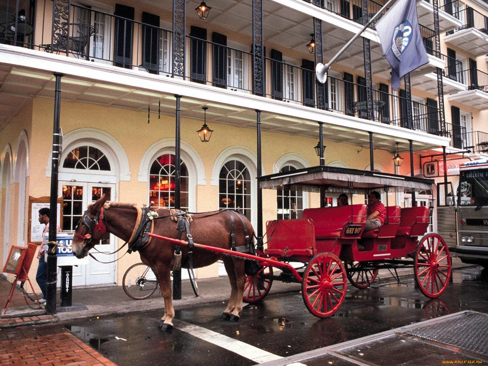 новый, орлеан, разное, транспортные, средства, магистрали