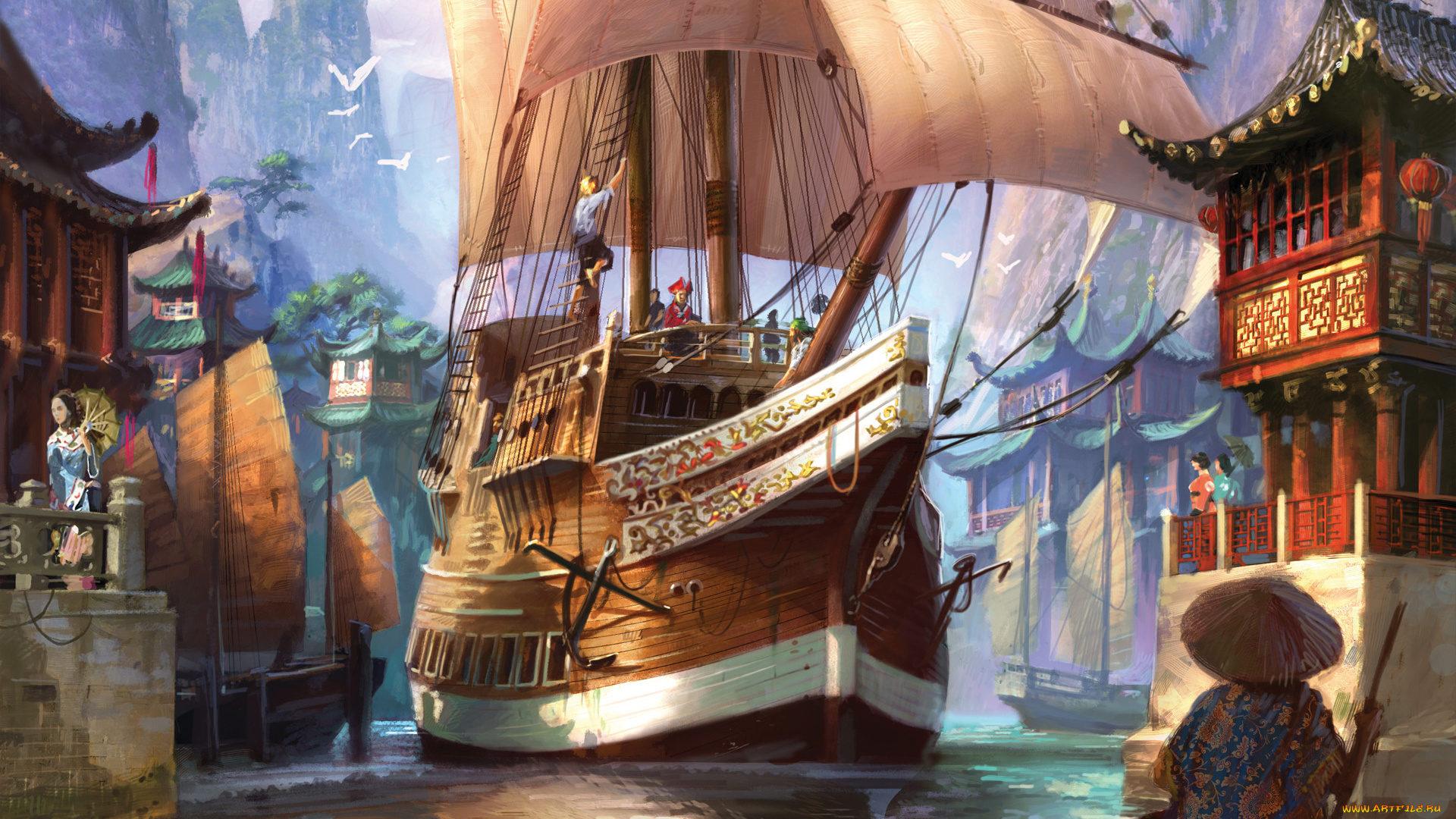 видео, игры, anno, 1701, dawn, of, discovery