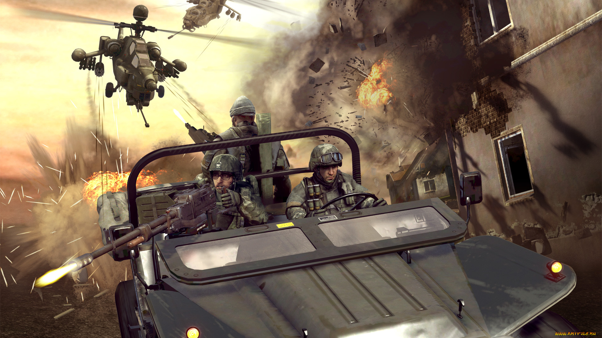 видео, игры, battlefield, bad, company