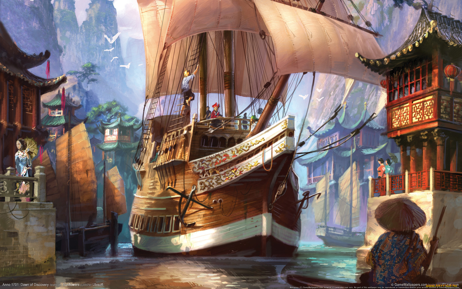 видео, игры, anno, 1701, dawn, of, discovery