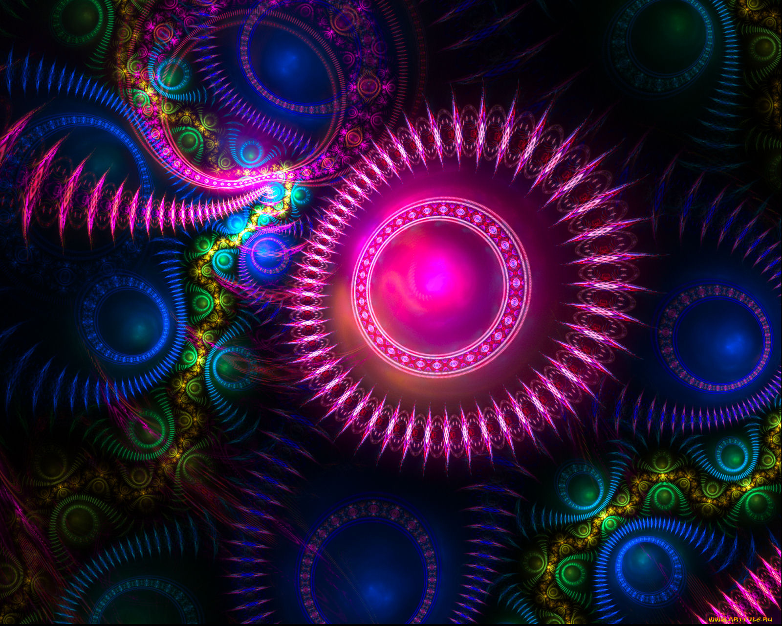 3д, графика, fractal, фракталы