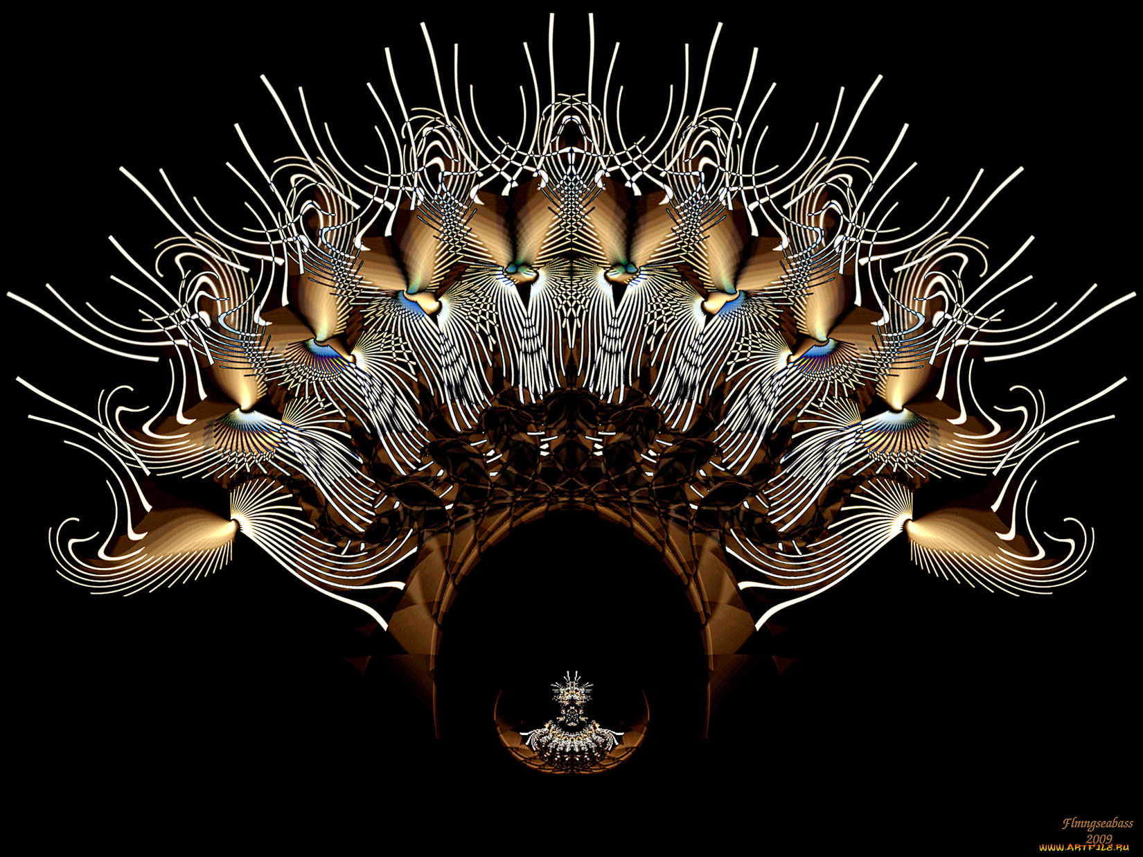 3д, графика, fractal, фракталы