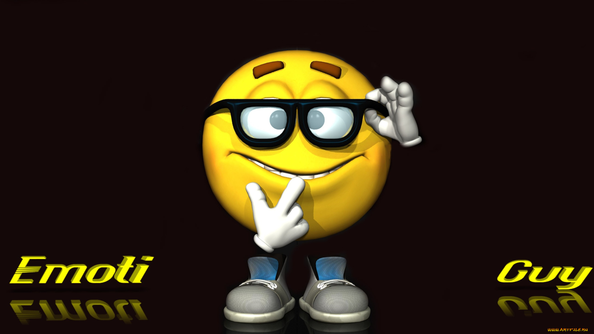 3д, графика, humor, юмор, смайлик