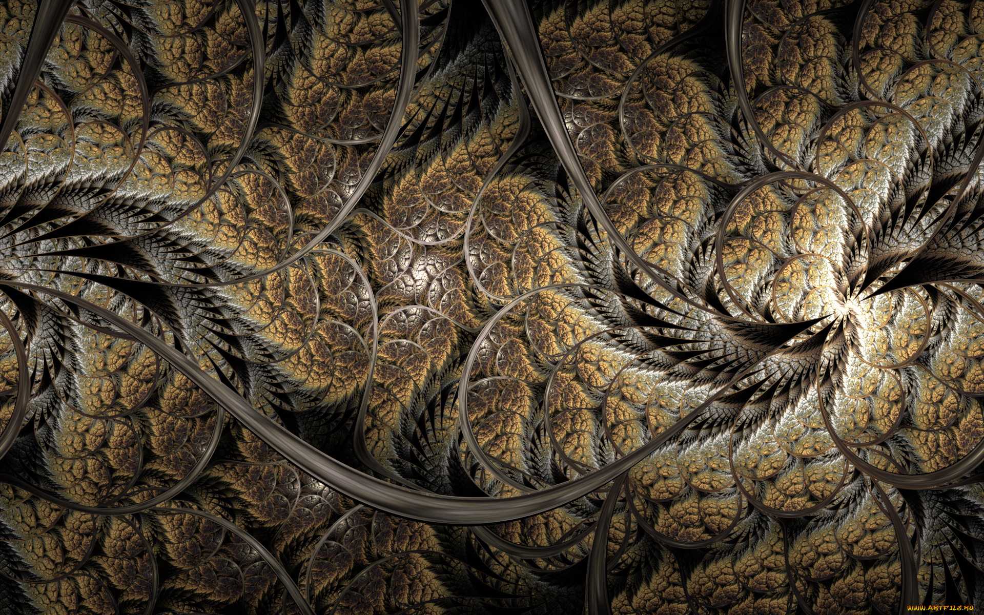 3д, графика, fractal, фракталы